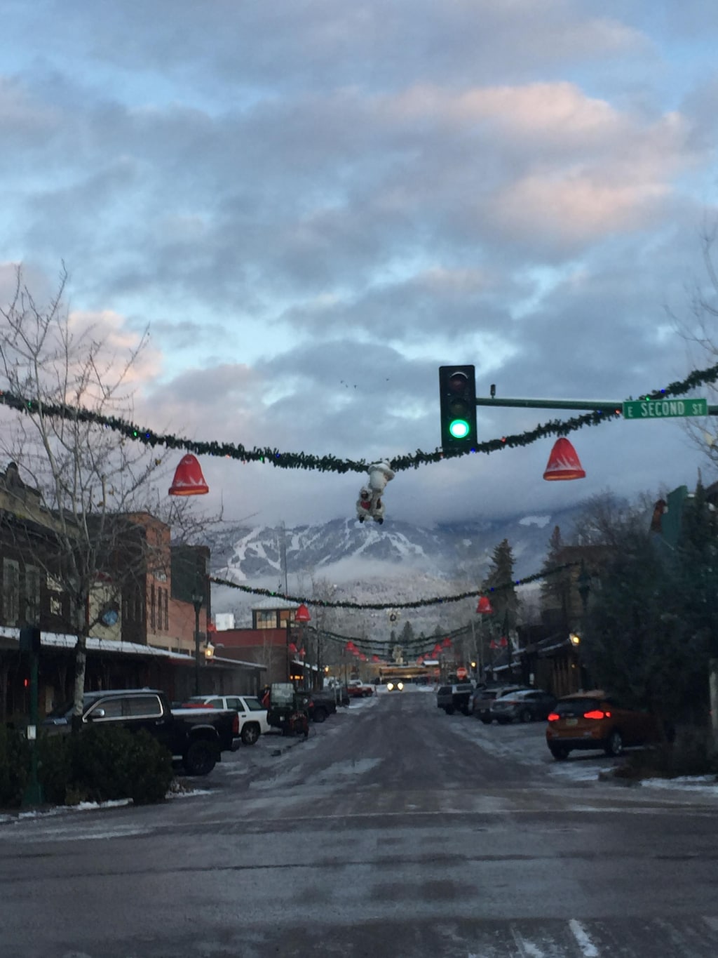 Downtown Whitefish is magical in the winter