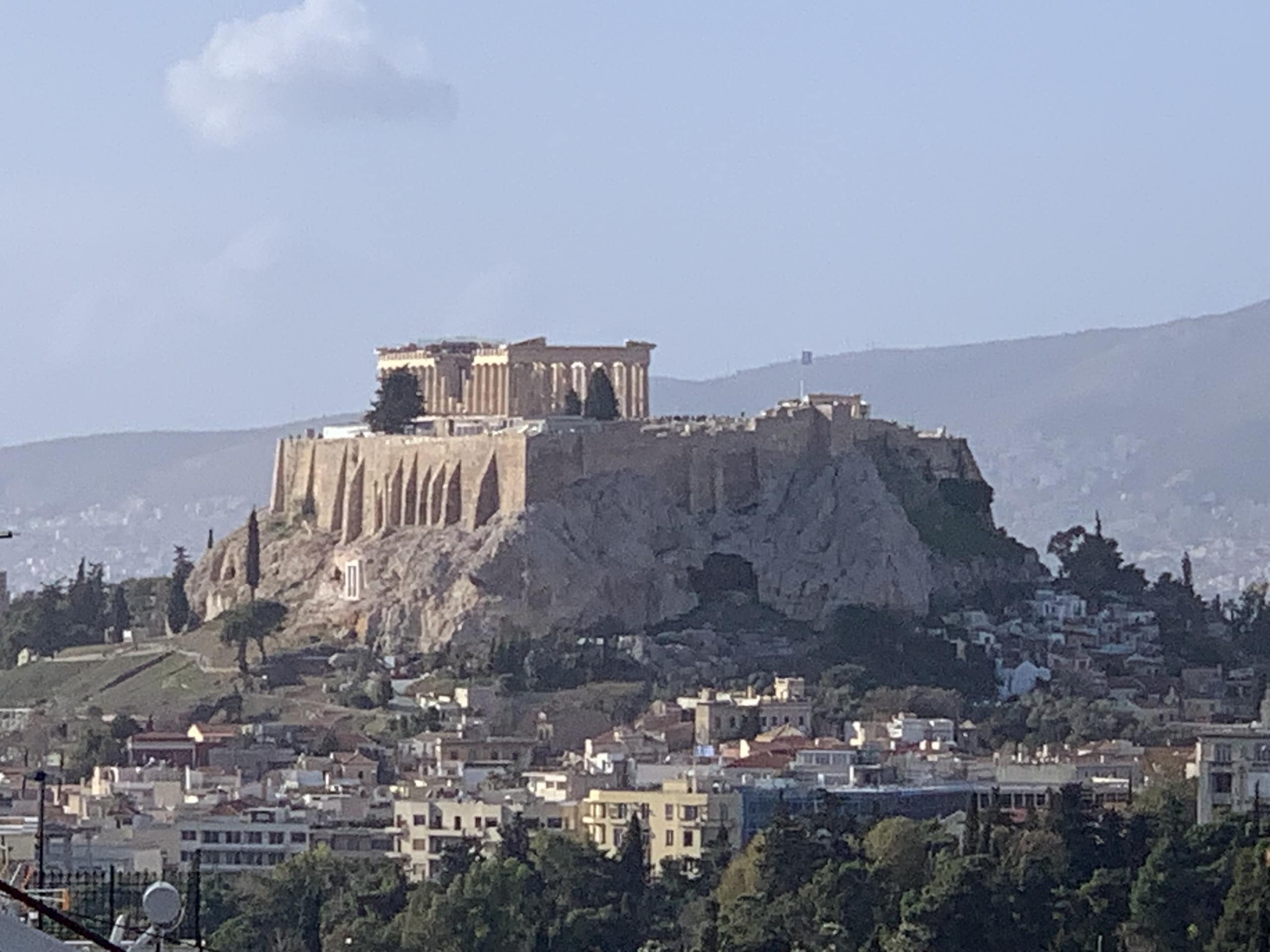 West side view. The Parthenon.