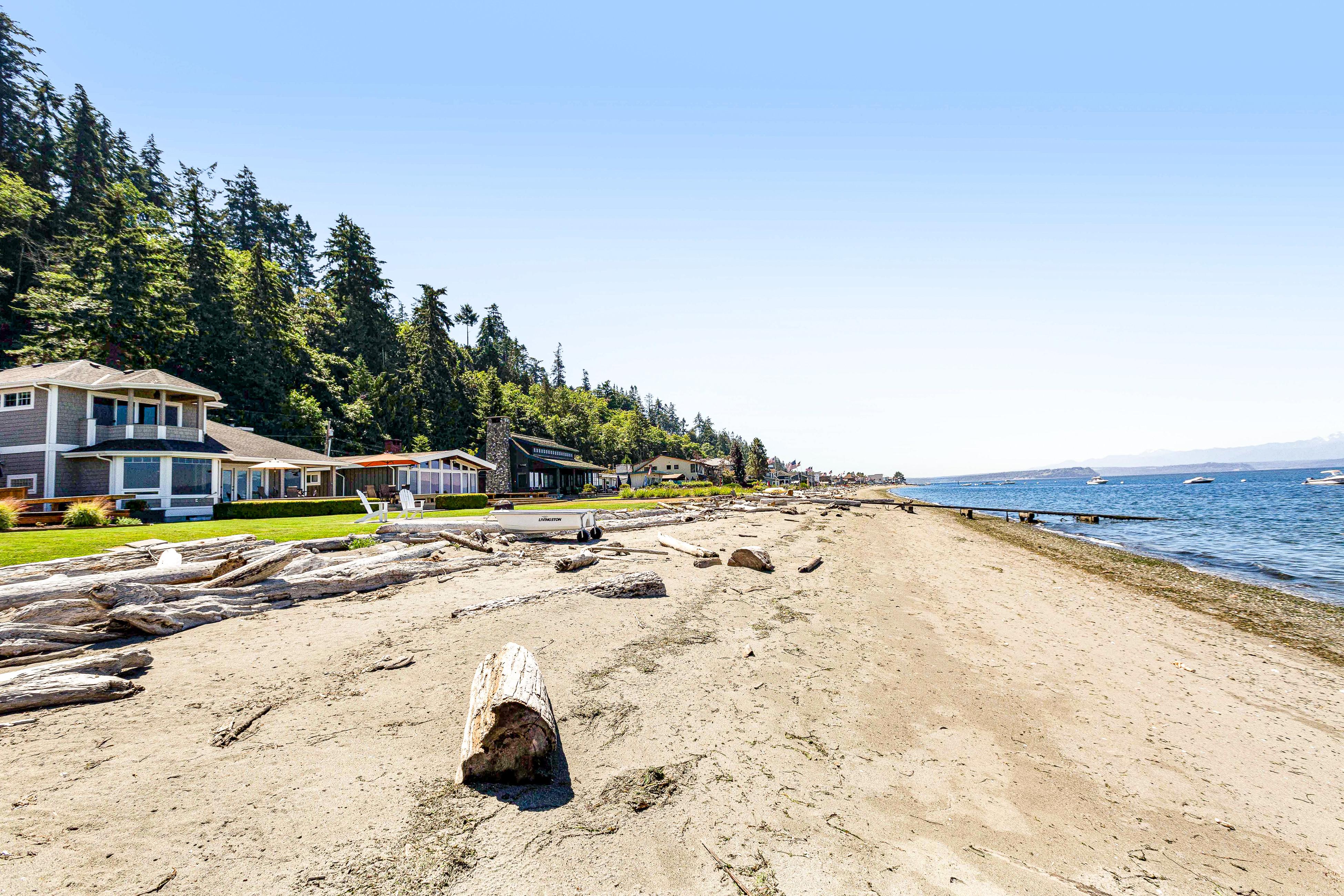 Misty Lady at Water's Edge