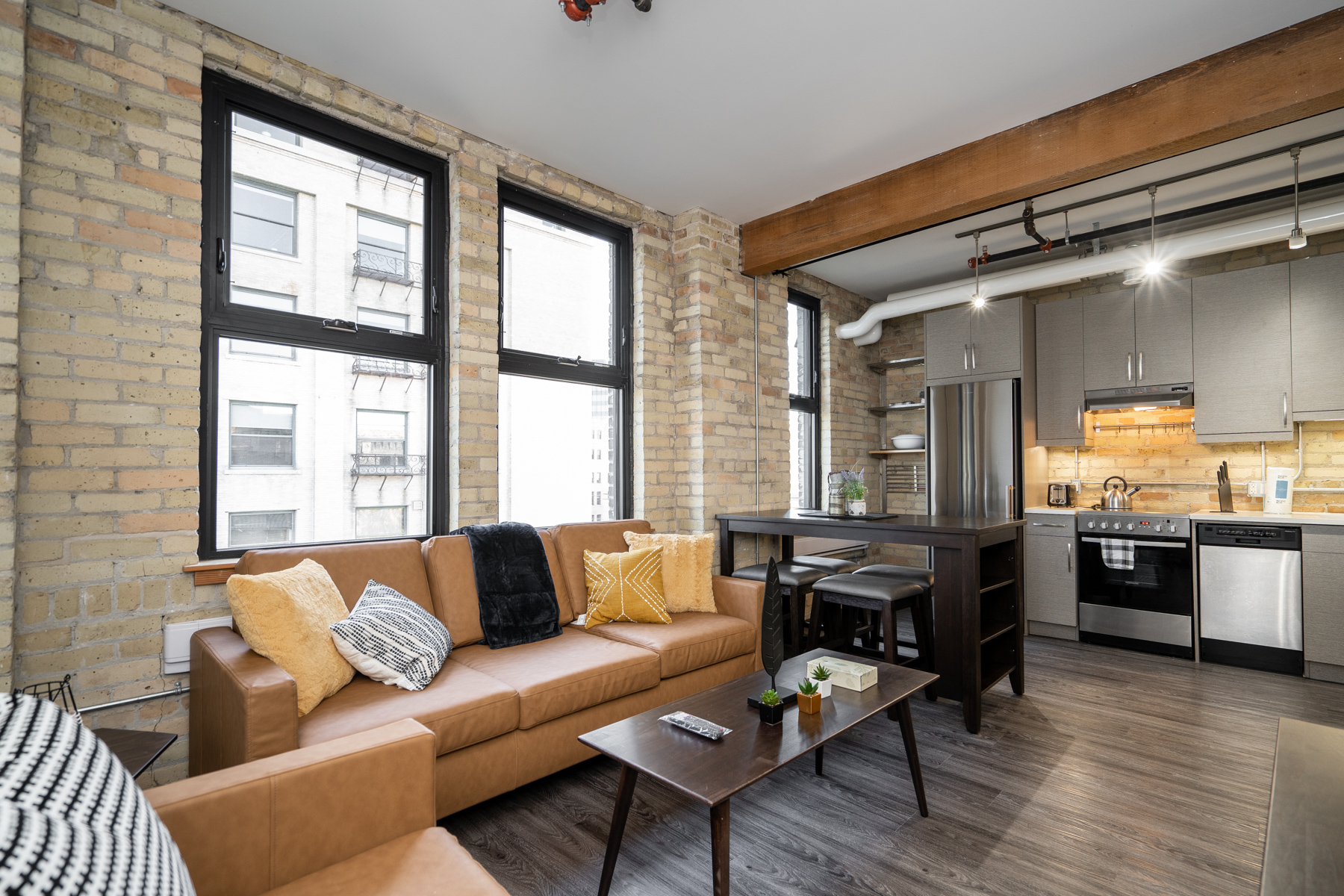 Property Image 1 - (507) Exchange District Warm Entire 1 BR 1BATH Loft + Fast WiFi (139)