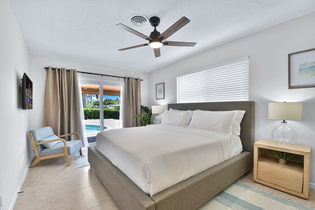 Bedroom 2
King Bed 
Patio doors