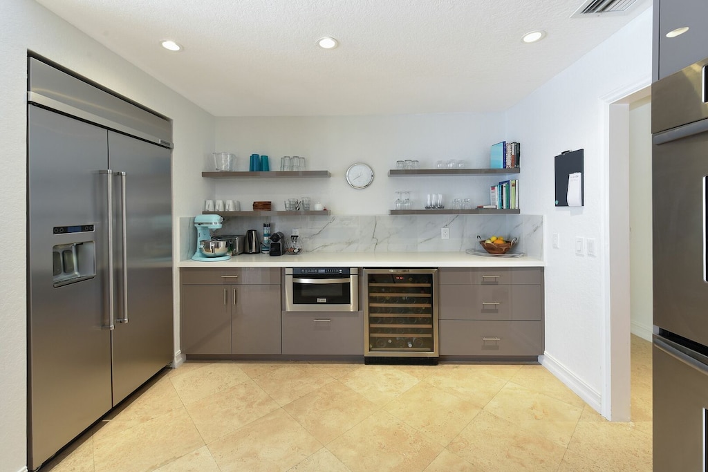 Kitchen has all modern equipment