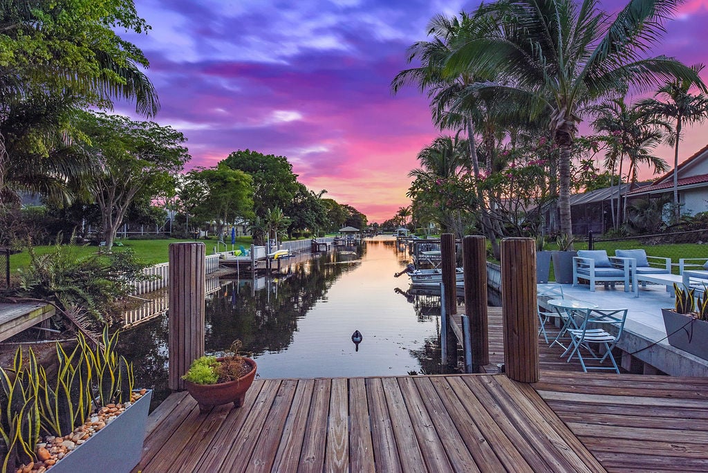 Sunset views from the dock