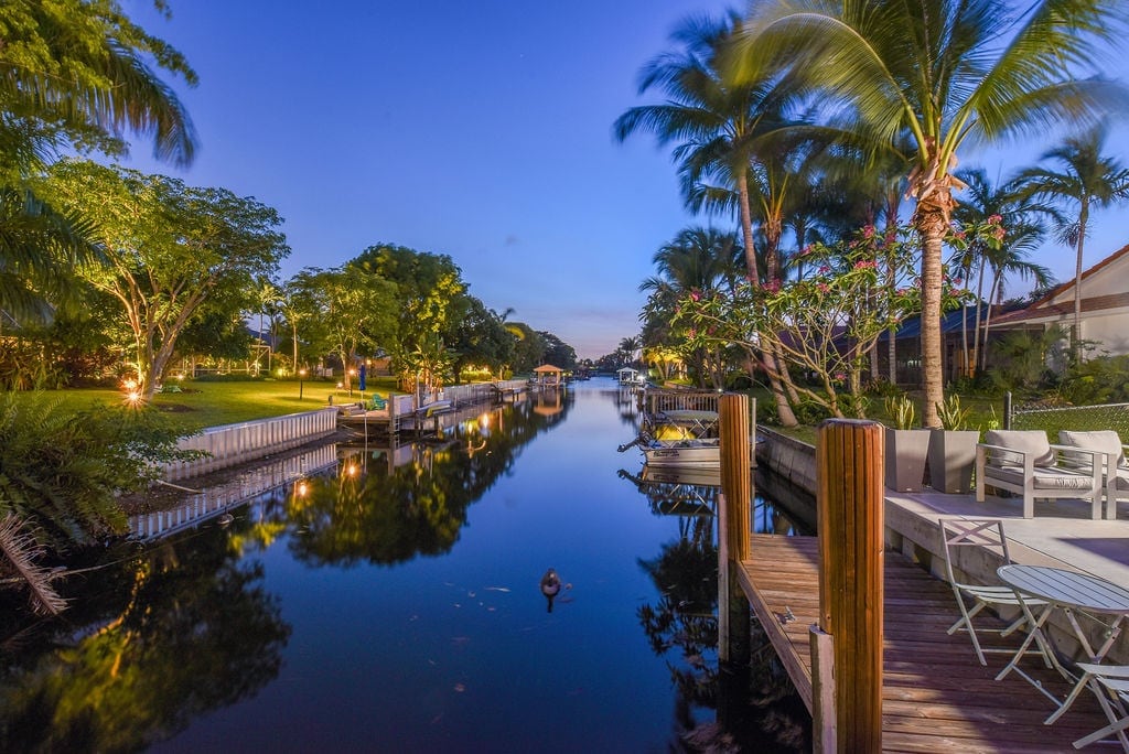 Sunset views from the dock