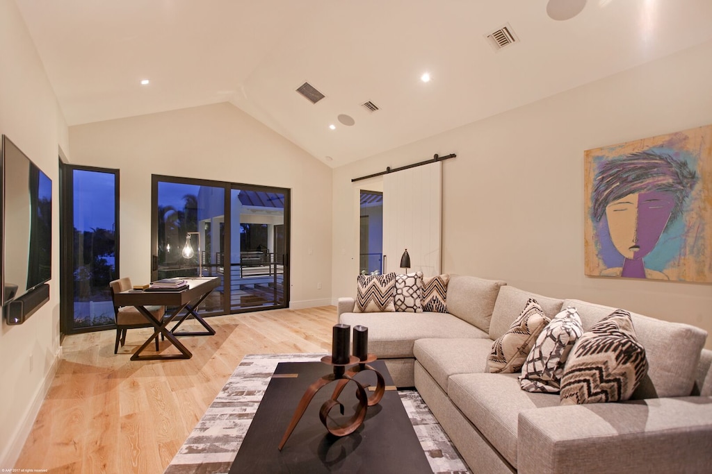 Upstairs living area