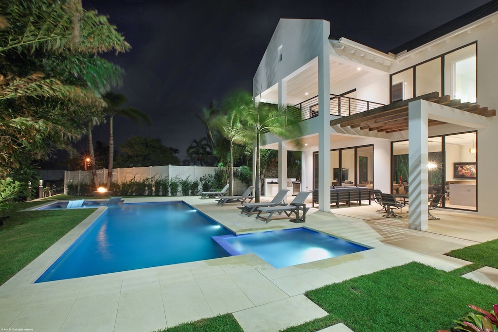 Outdoor area is serene and calm, for ultimate relaxation
