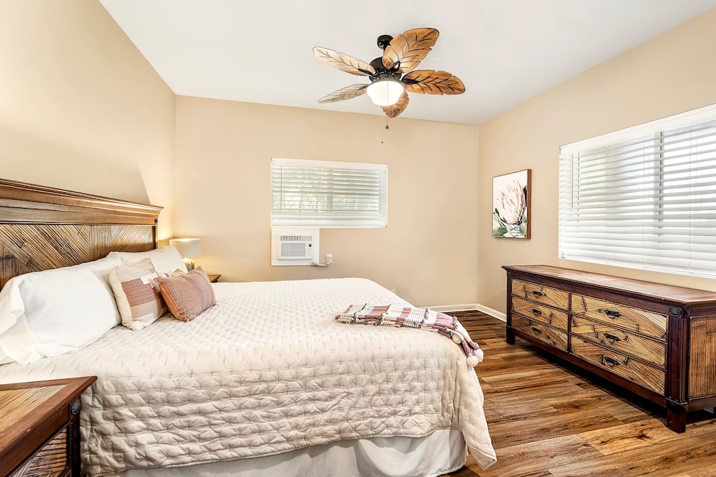 Guest bedroom equipped with King bed, and  A/C