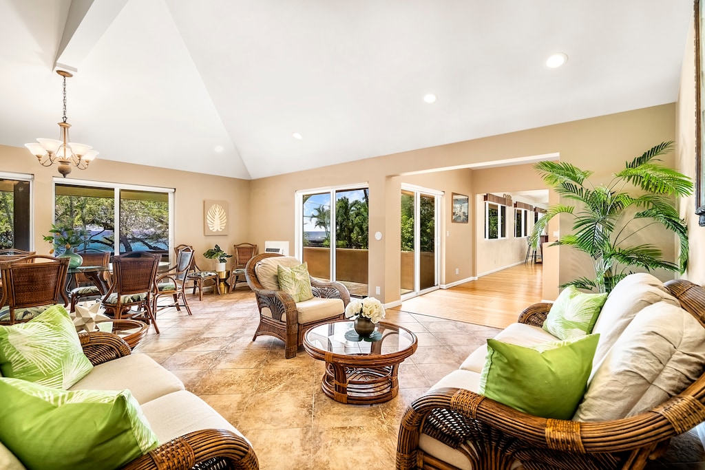 Open sight-lines and vaulted ceilings!