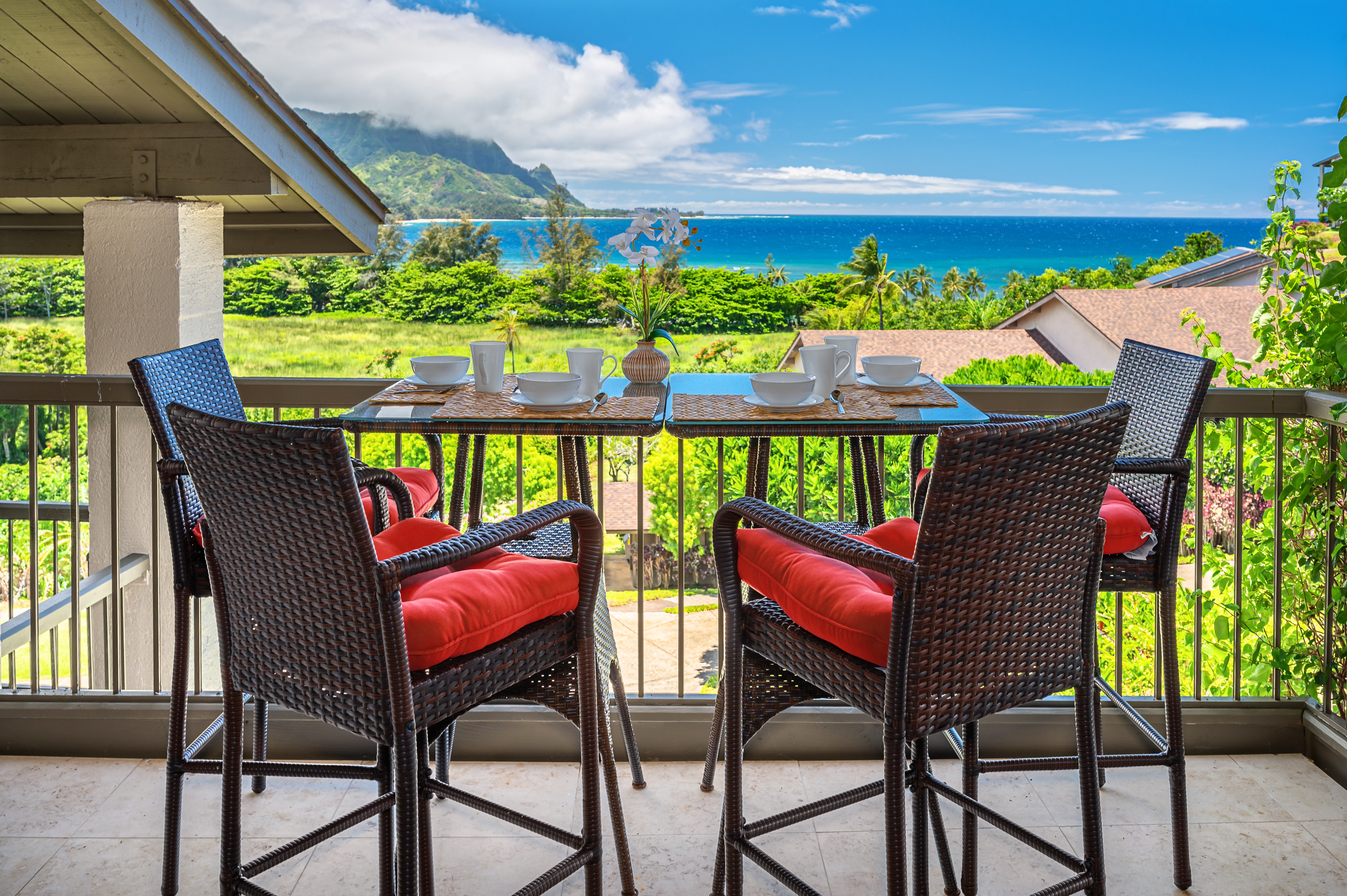 Outdoor dining with ocean and Bali Hai views is unbeatable!