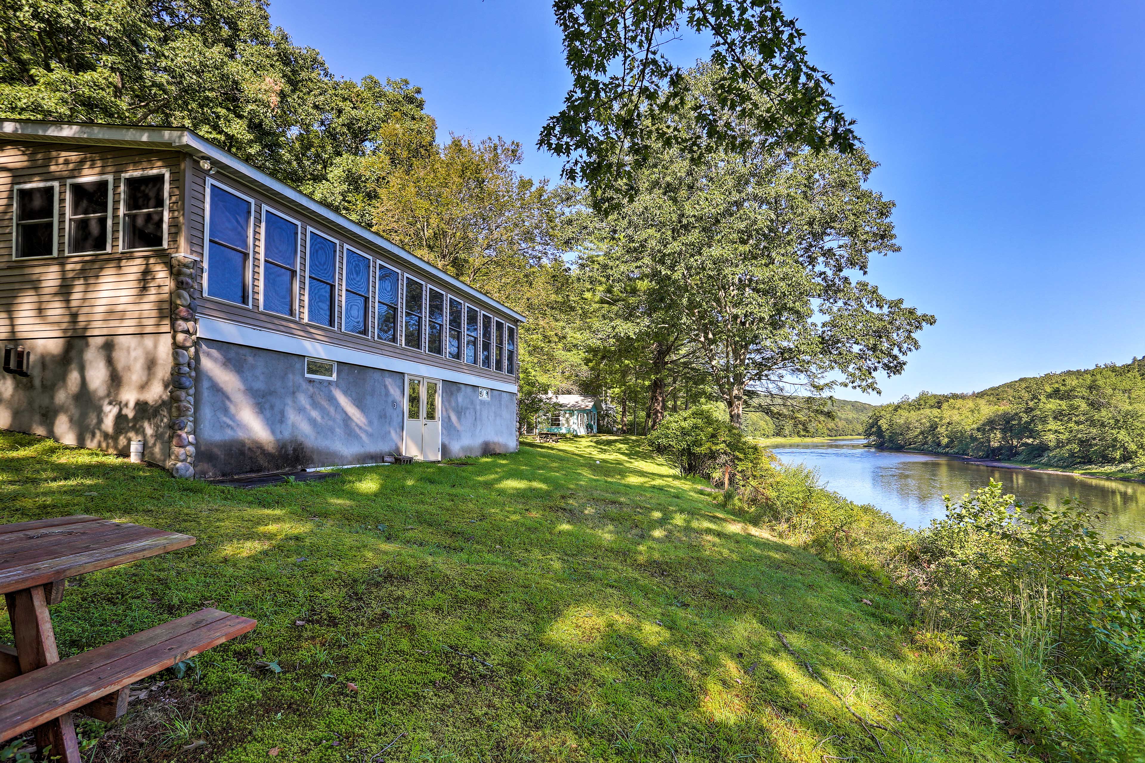 Property Image 1 - Beach Lake Cabin on Delaware River w/ Sunroom!