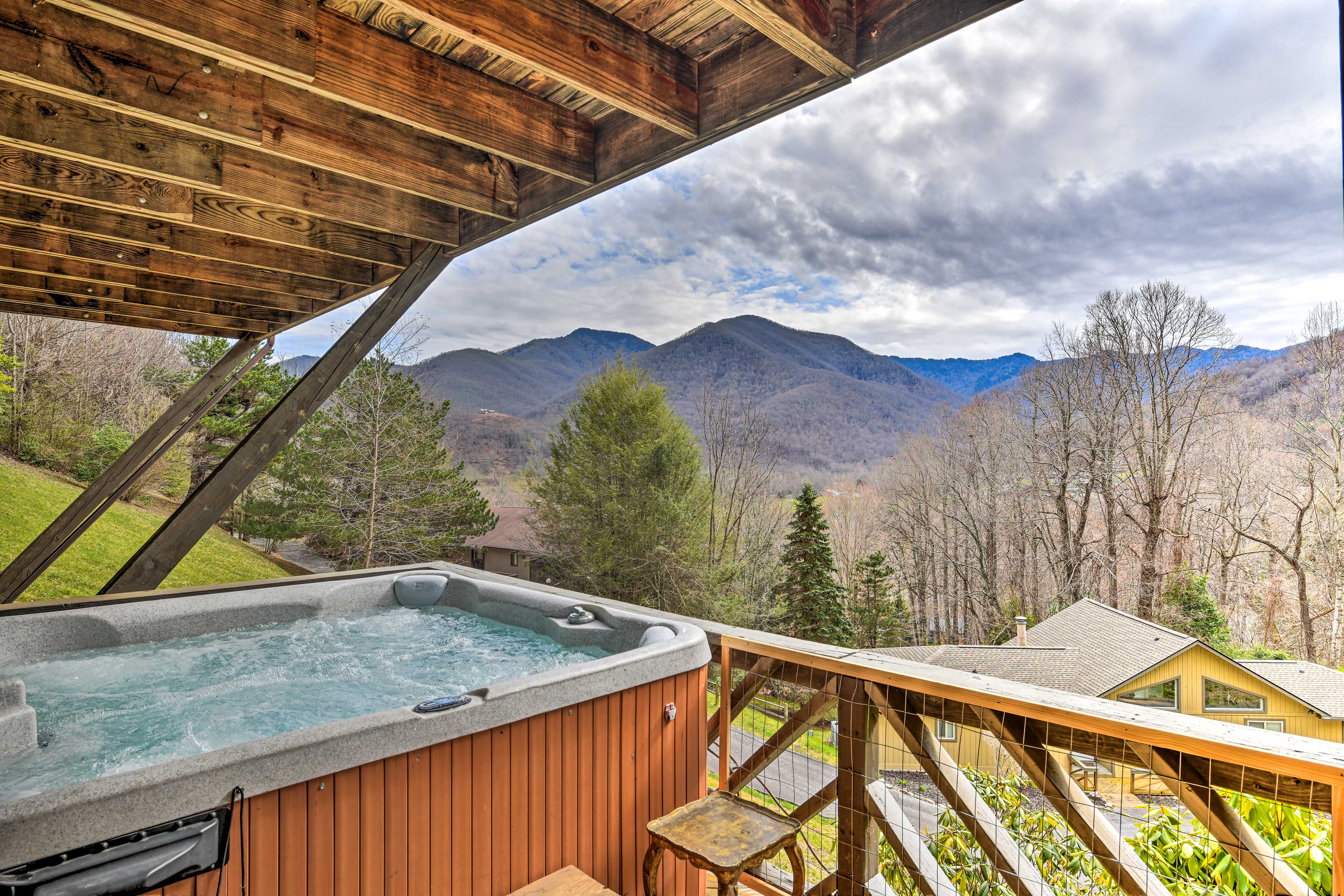Property Image 2 - Best Location - Maggie Valley Cabin w/ Hot Tub!