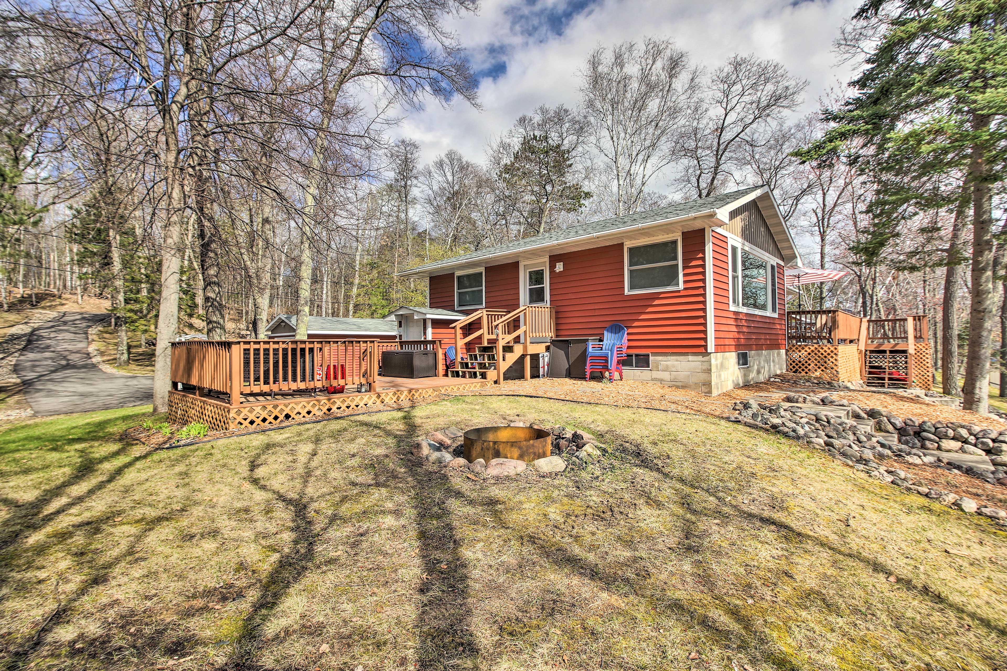 Property Image 2 - Brainerd Lakes Cabin on 2-Acres w/ Dock & Fire Pit