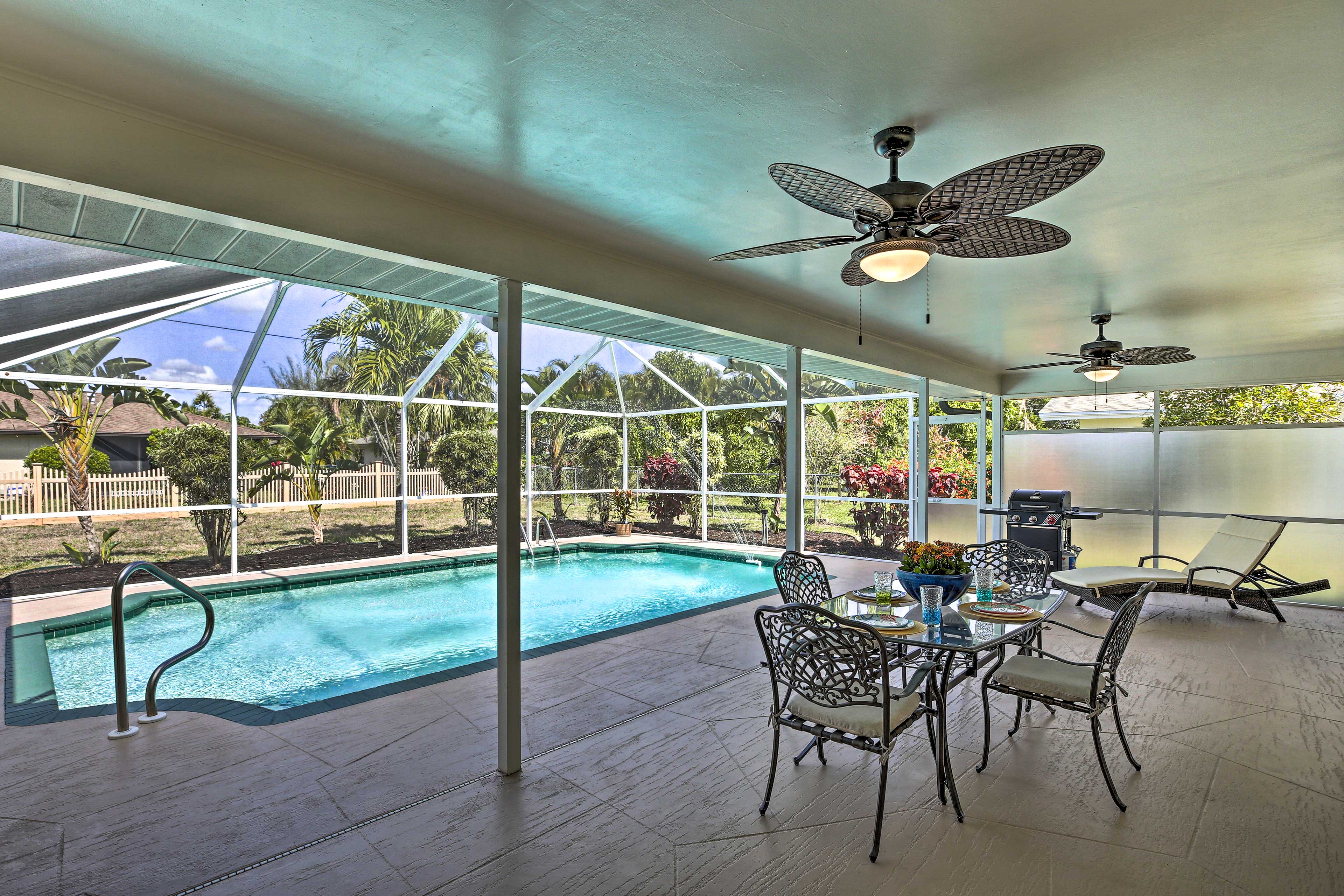 Breezy Cape Coral Oasis, Covered Lanai & BBQ