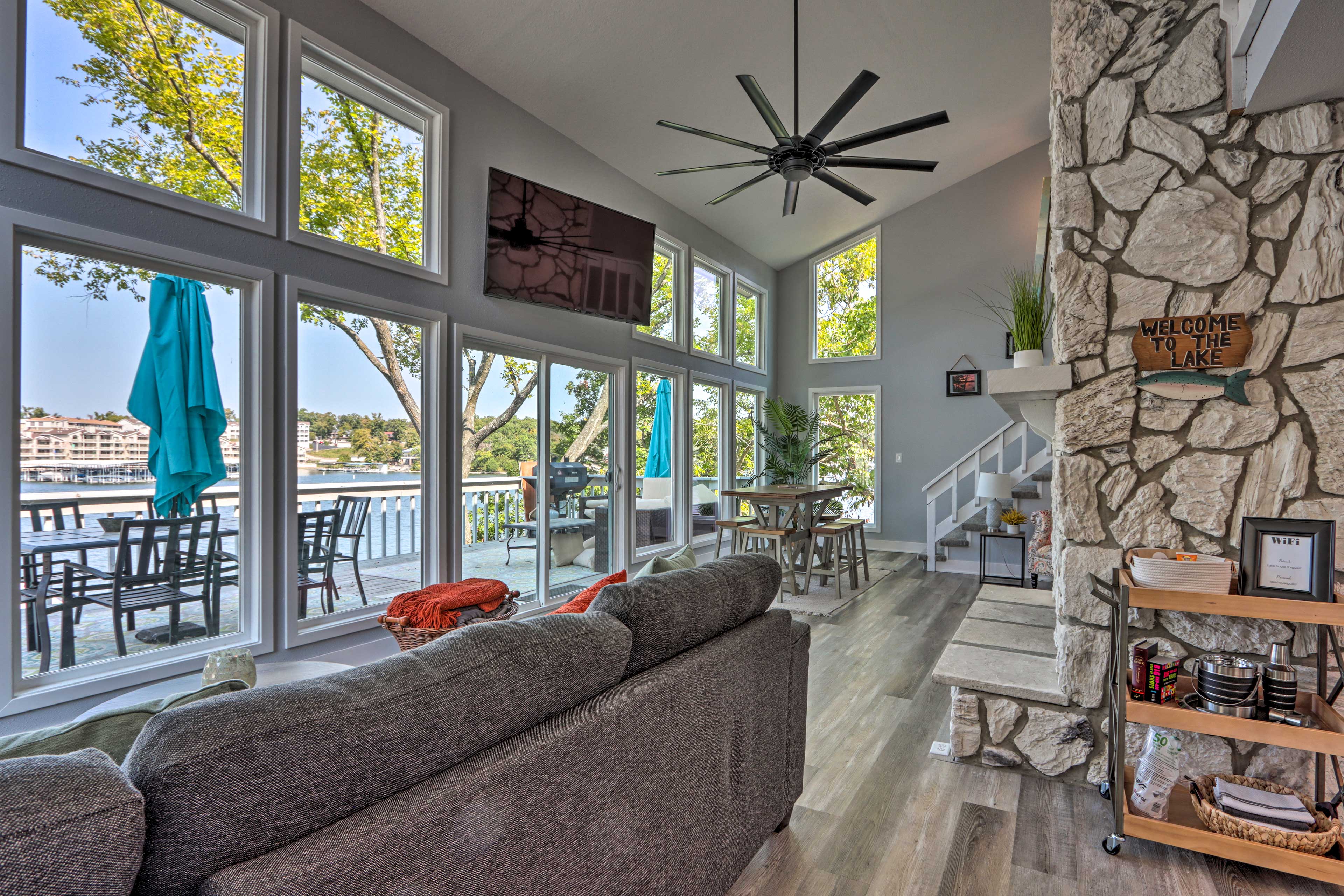 Property Image 1 - Bright & Modern Lakefront Home w/ Private Dock