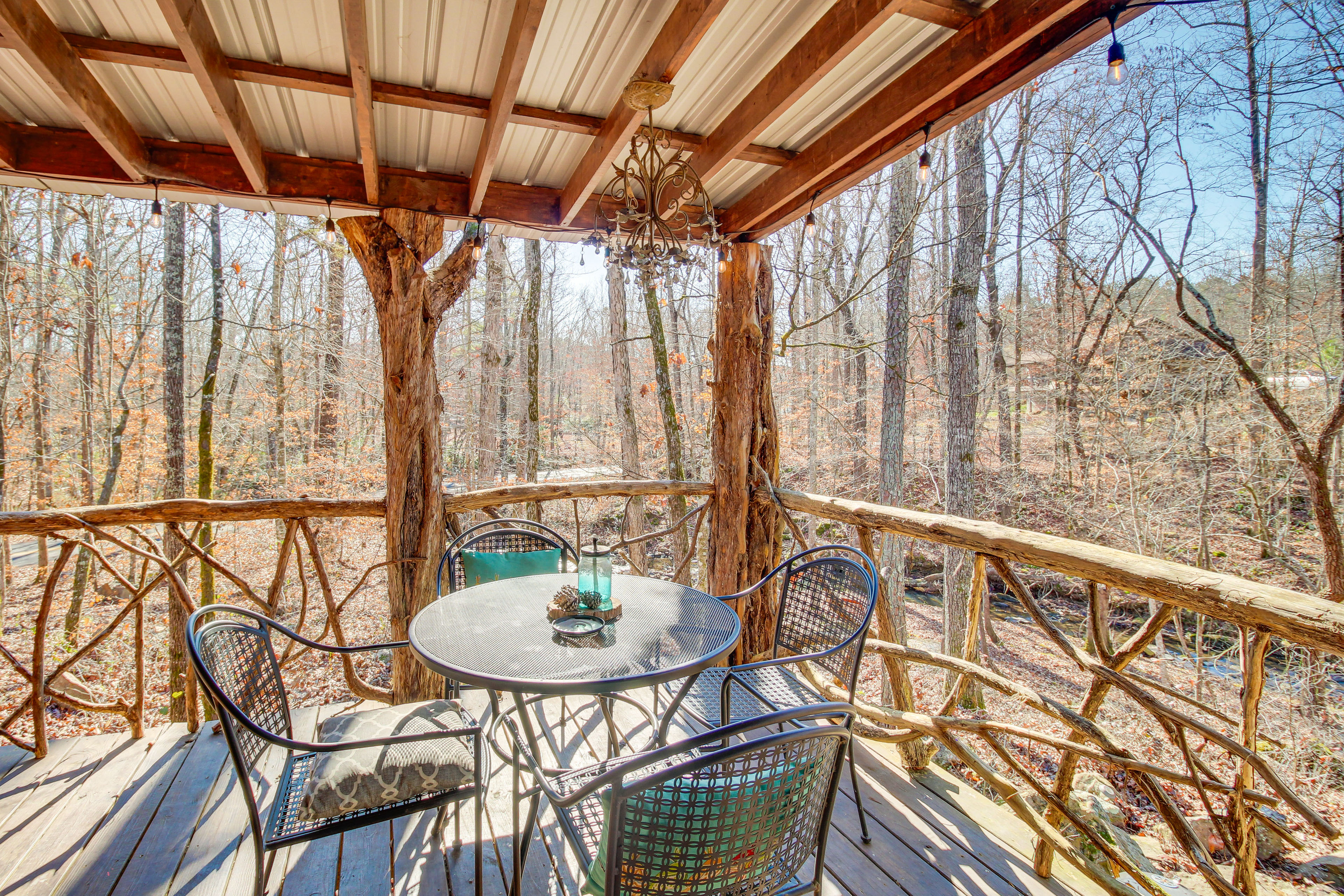 Property Image 2 - Cozy Summerville Cabin: Private Hot Tub, Fire Pit!