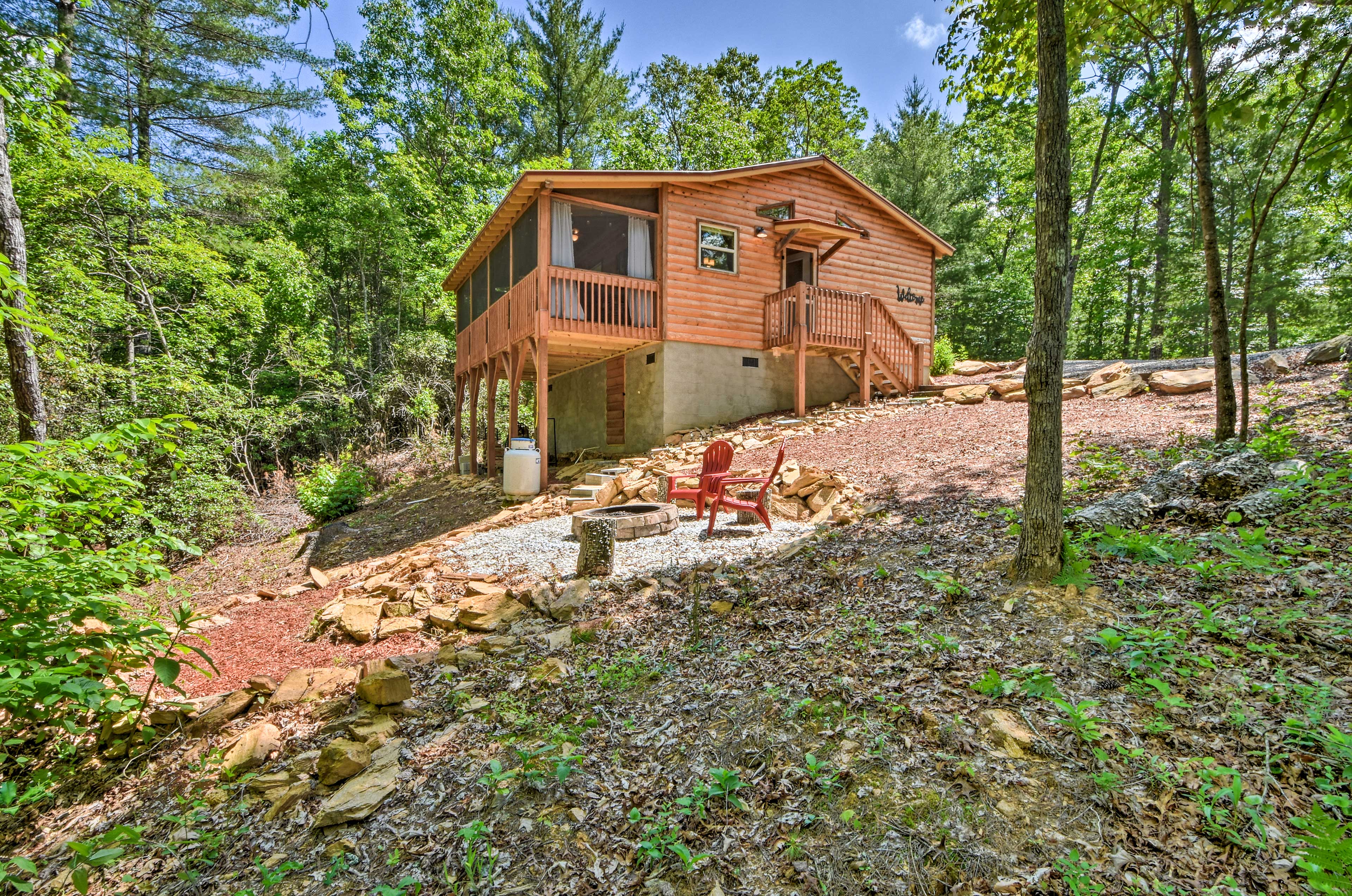 Property Image 2 - Custom Mtn Cabin by Hiking/Motorcycle Routes!