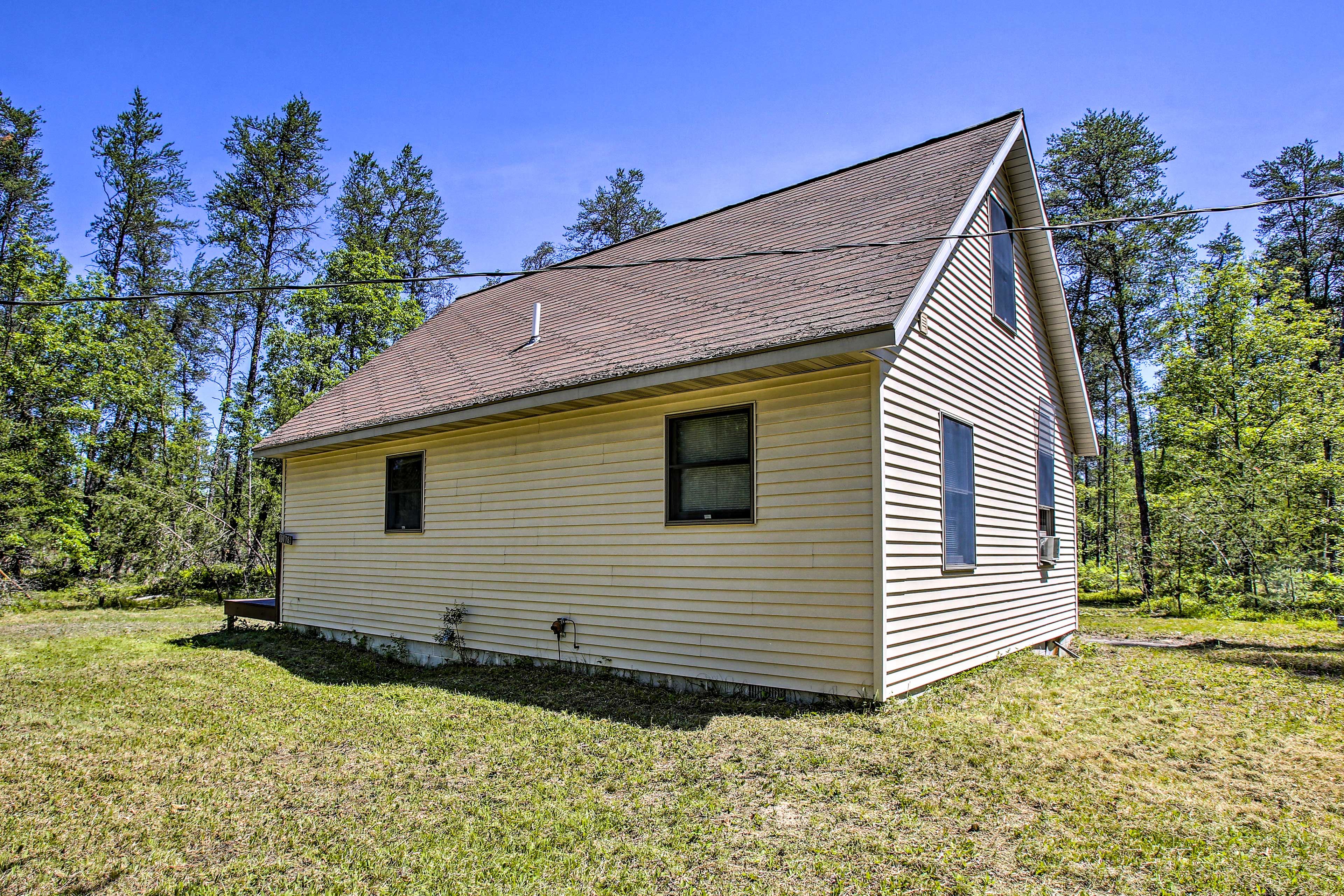 Property Image 1 - Secluded Irons Cabin w/ 5-Acre Yard, Deck, Grill!