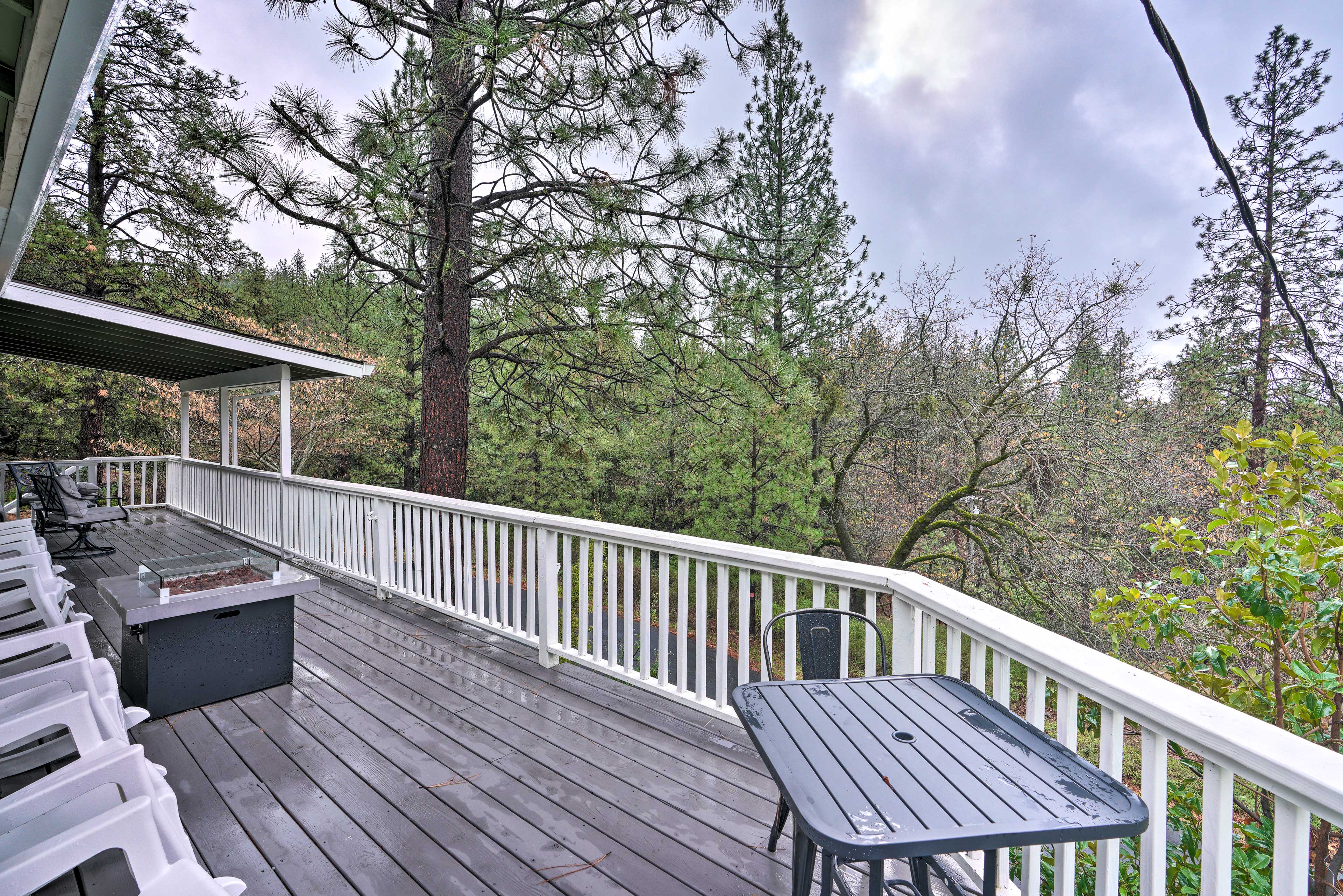 Property Image 1 - Secluded Pine Grove Retreat w/ Deck + Fire Pits!