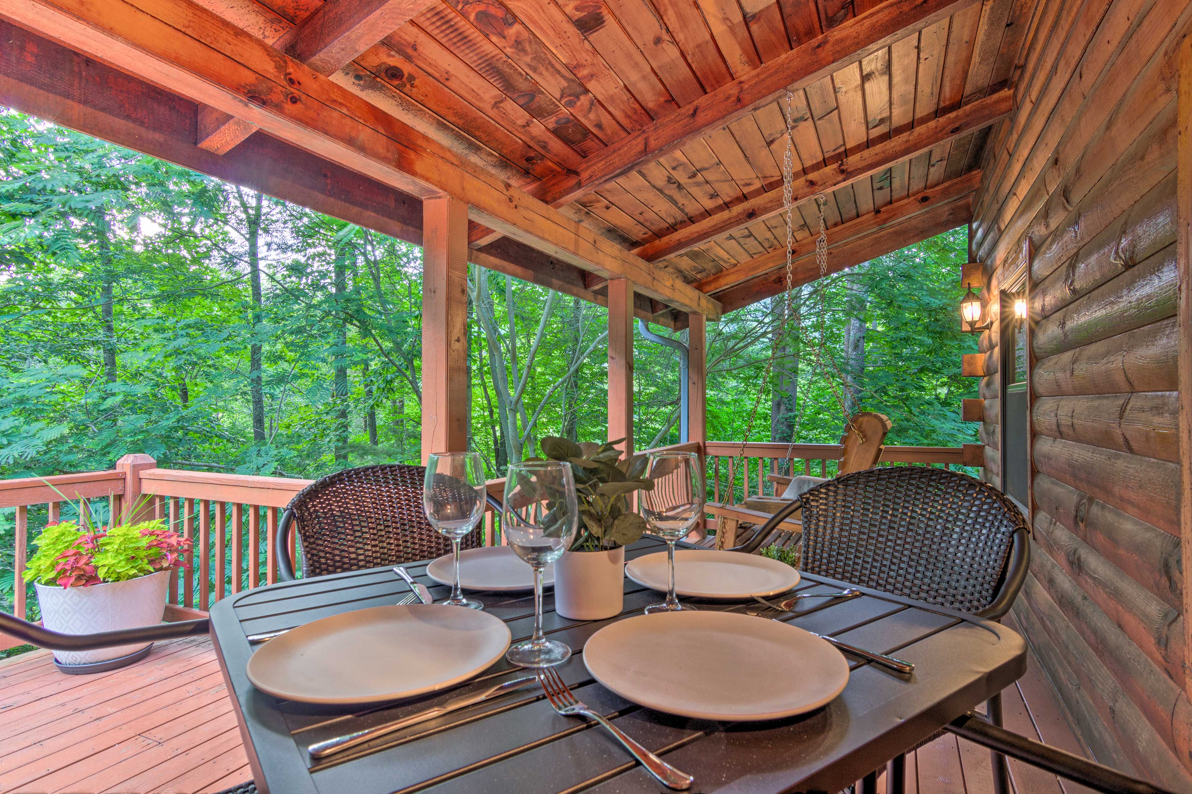 Property Image 1 - Chic Creekside Cabin, 25 Miles to Asheville