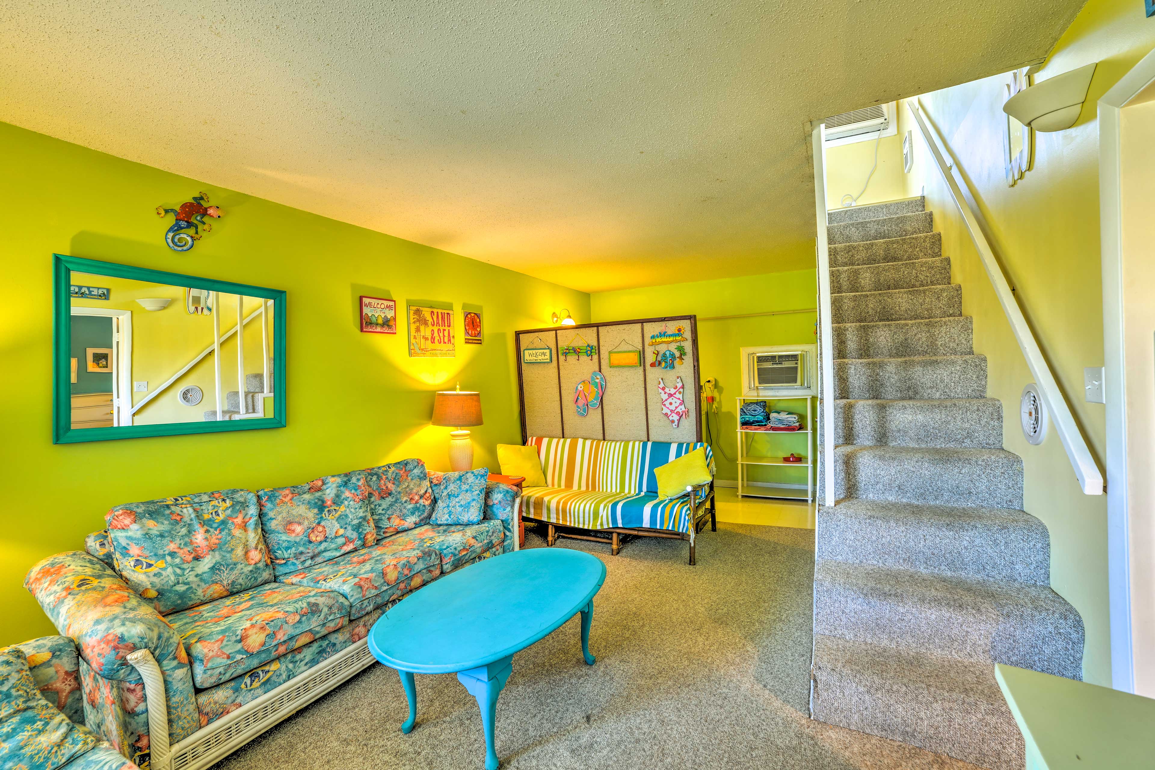 Coastal Atlantic Beach Duplex < 1 Mi to Boardwalk!