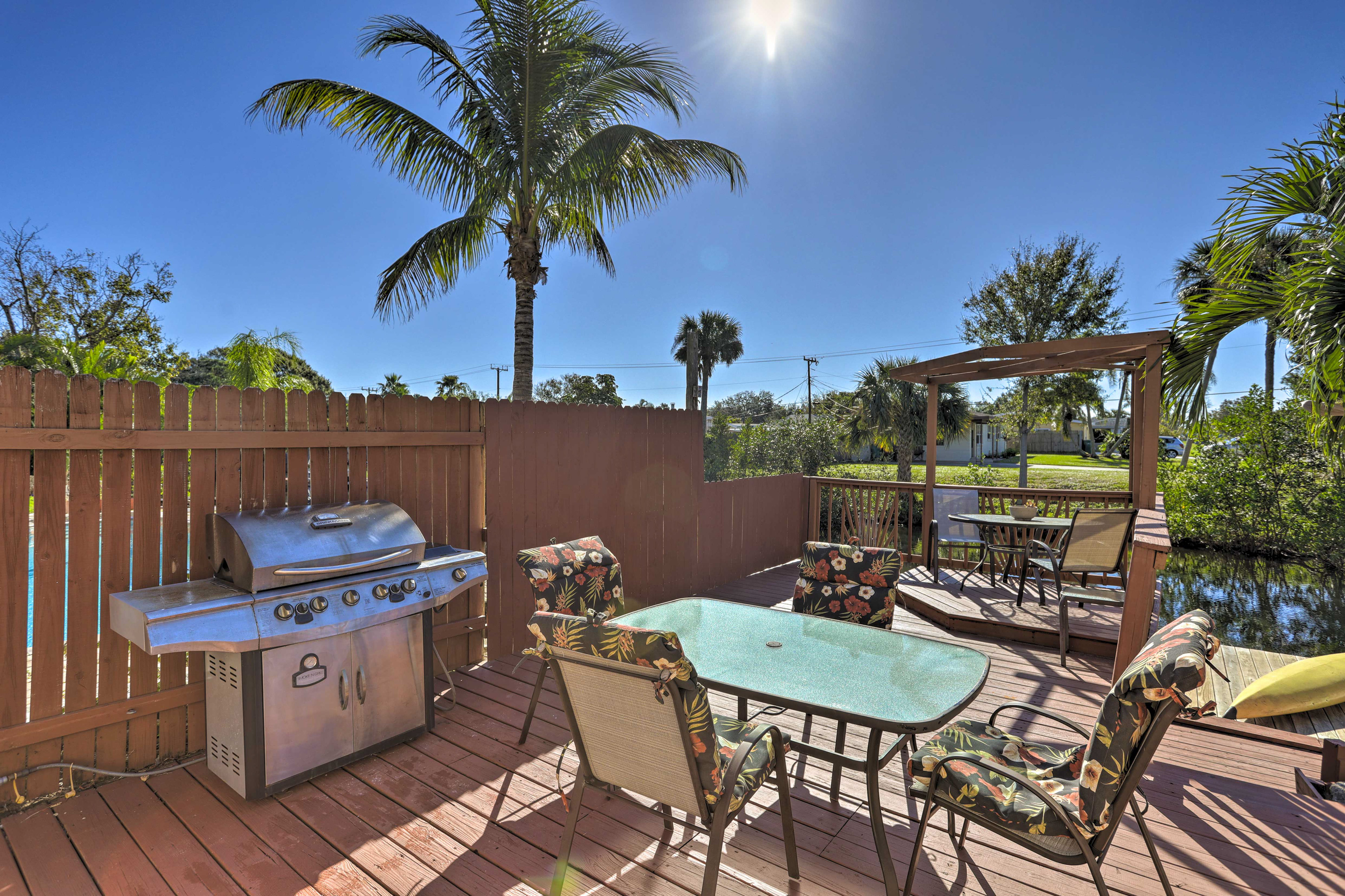 Property Image 1 - Canal-Front Merritt Island Home w/ Deck + Grill!