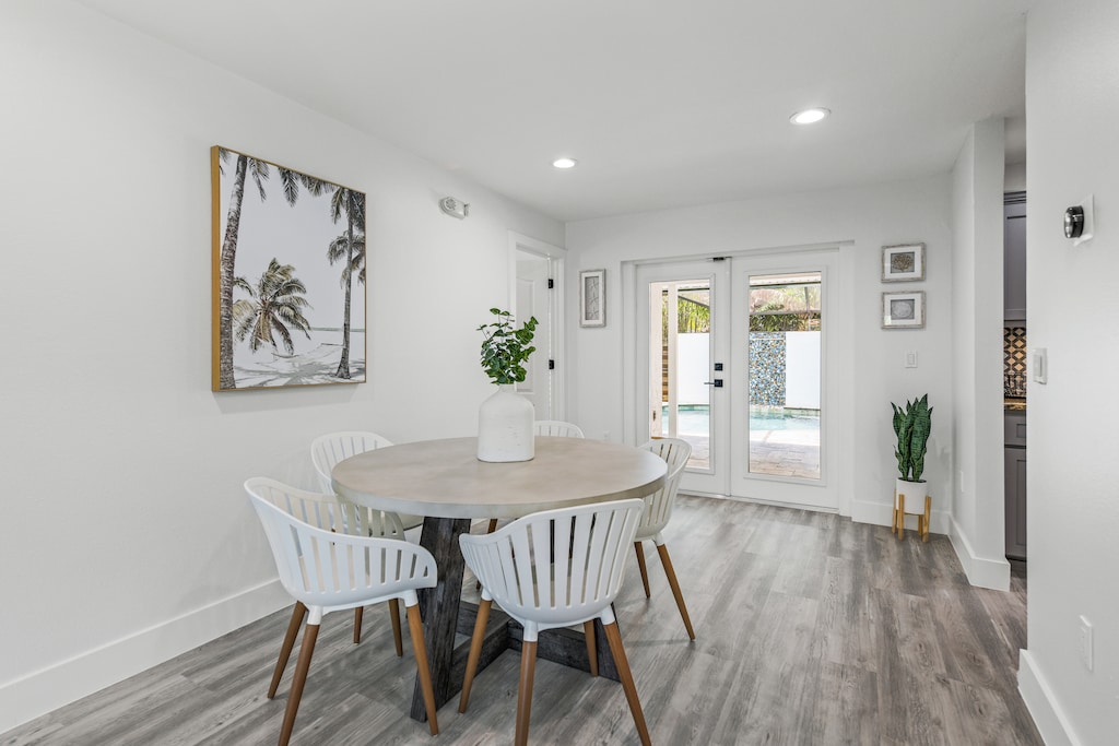 Comfortable dining space