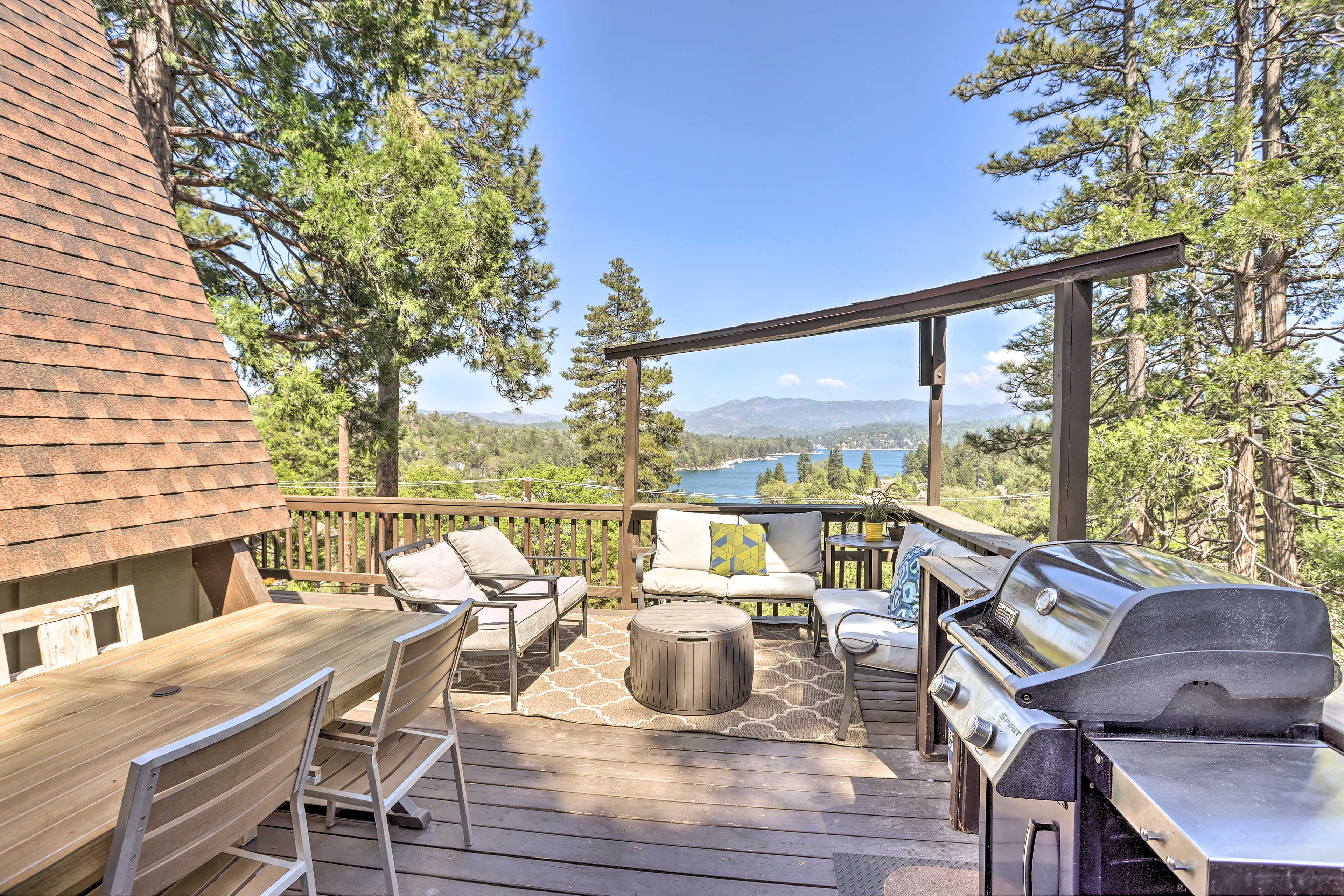 Property Image 1 - A-Frame Home w/ 3 Decks & Lake Arrowhead Views!