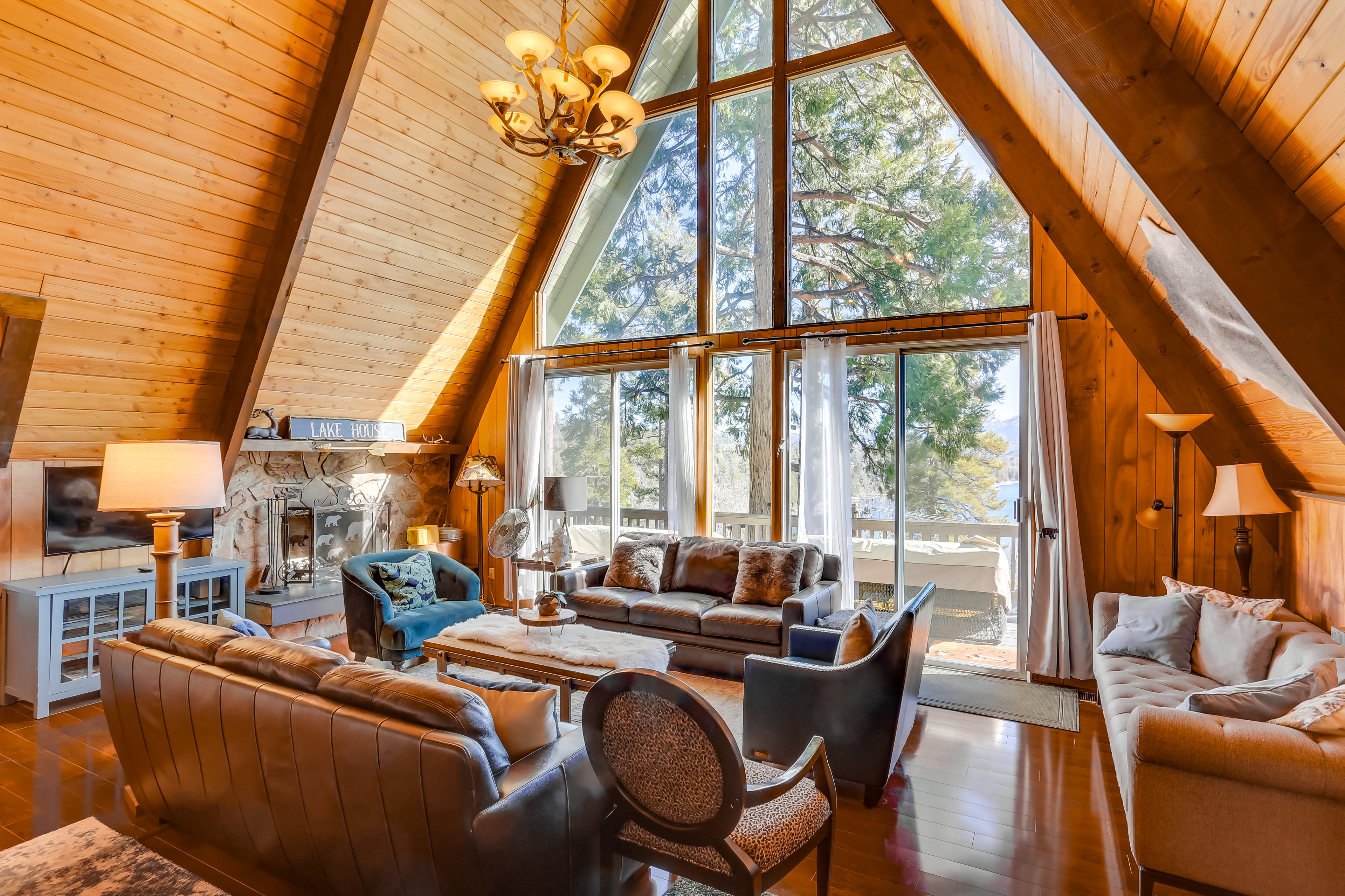 Property Image 2 - A-Frame Home w/ 3 Decks & Lake Arrowhead Views!
