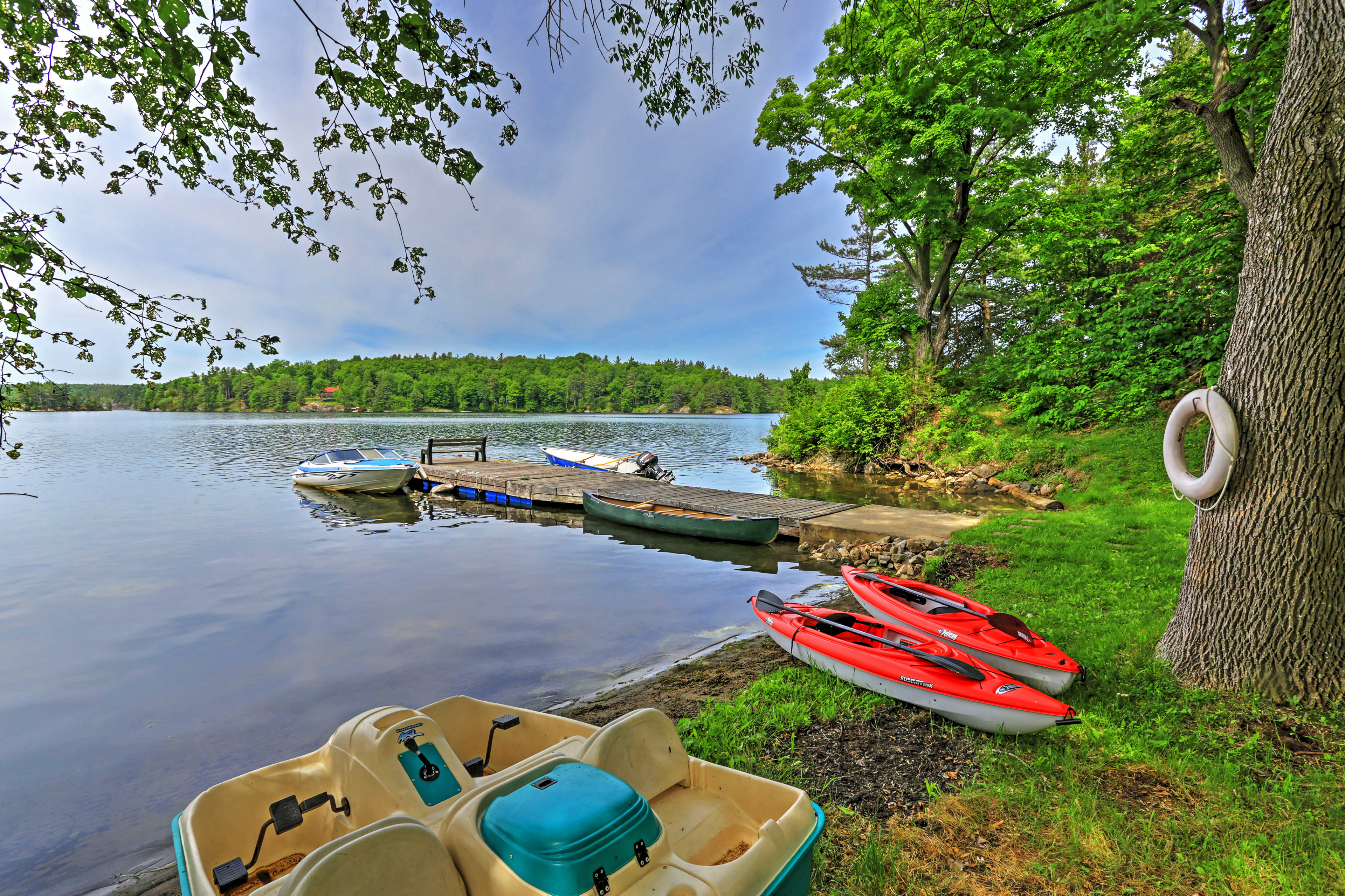 Property Image 1 - Whitefish Lake: Waterfront Cottage w/ Boat Dock!