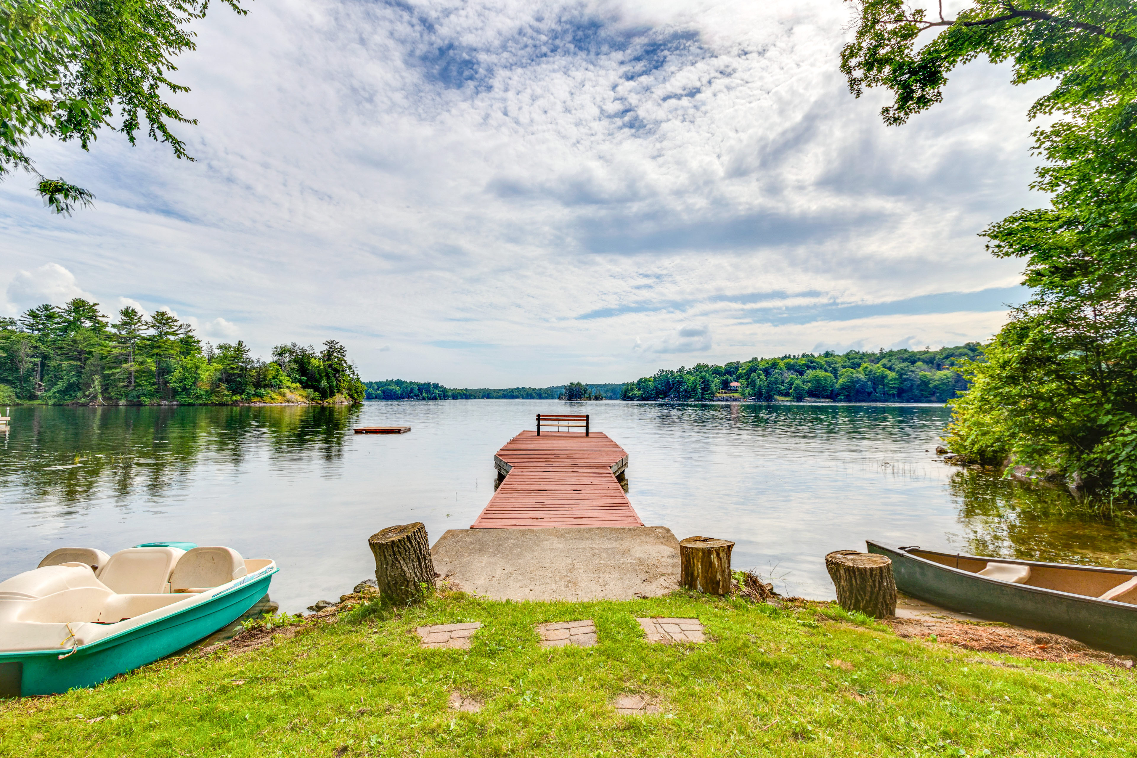 Property Image 2 - Whitefish Lake: Waterfront Cottage w/ Boat Dock!