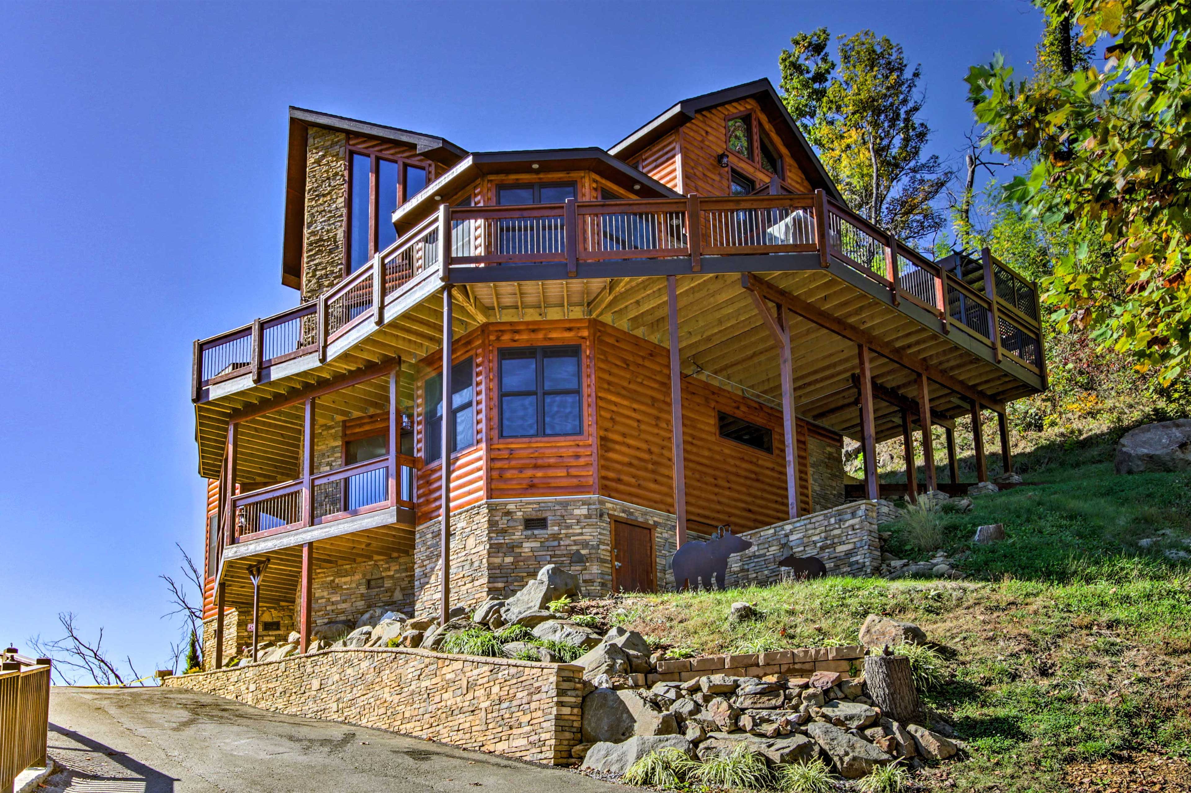 Property Image 2 - Majestic Mtn Getaway: Game Room, Decks & Hot Tub!