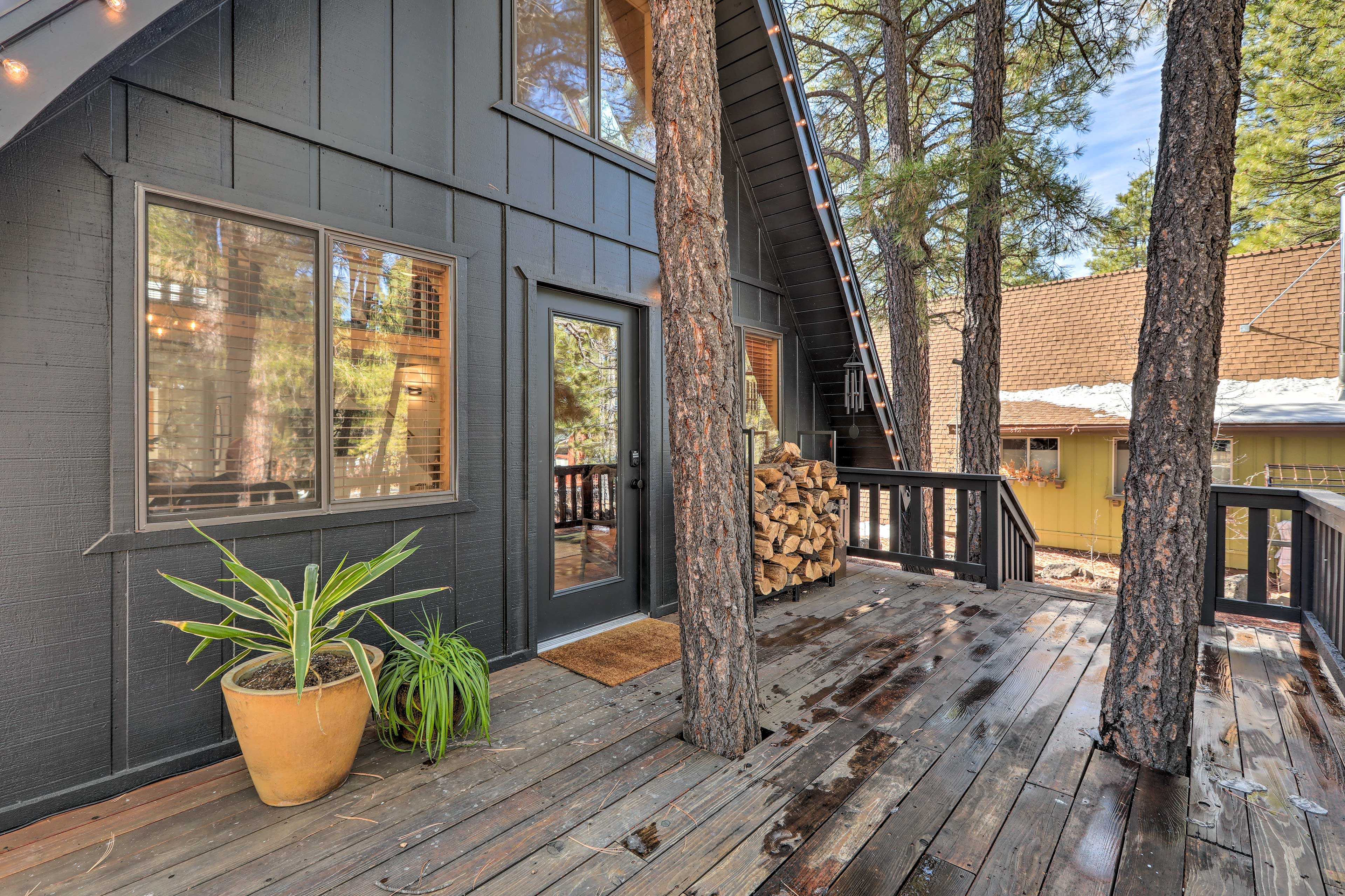 Property Image 2 - Modern Munds Park Cabin w/ Deck: Hike, Bike & Ski!