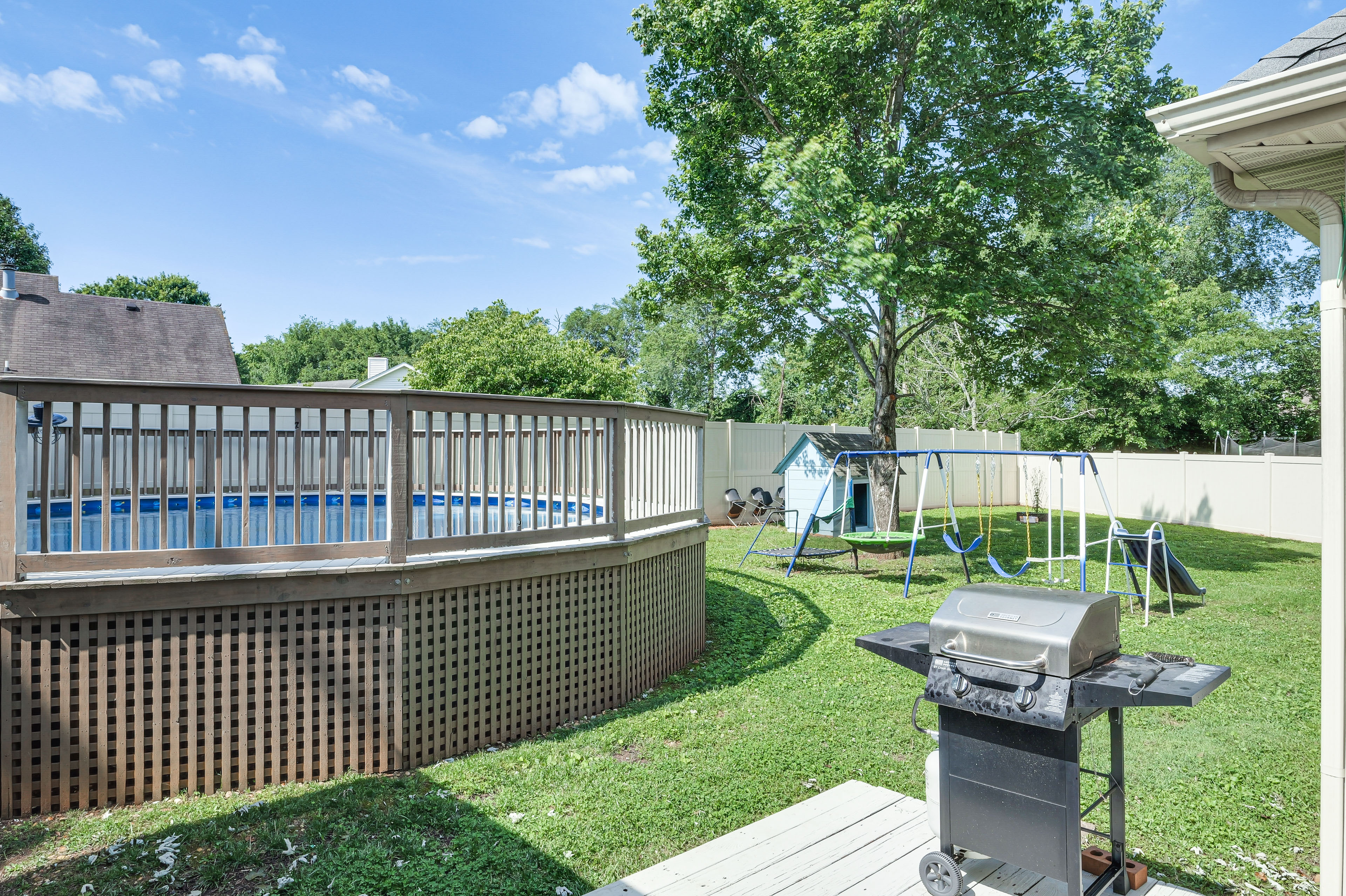 Property Image 2 - Above-Ground Pool & Backyard at Murfreesboro Home!