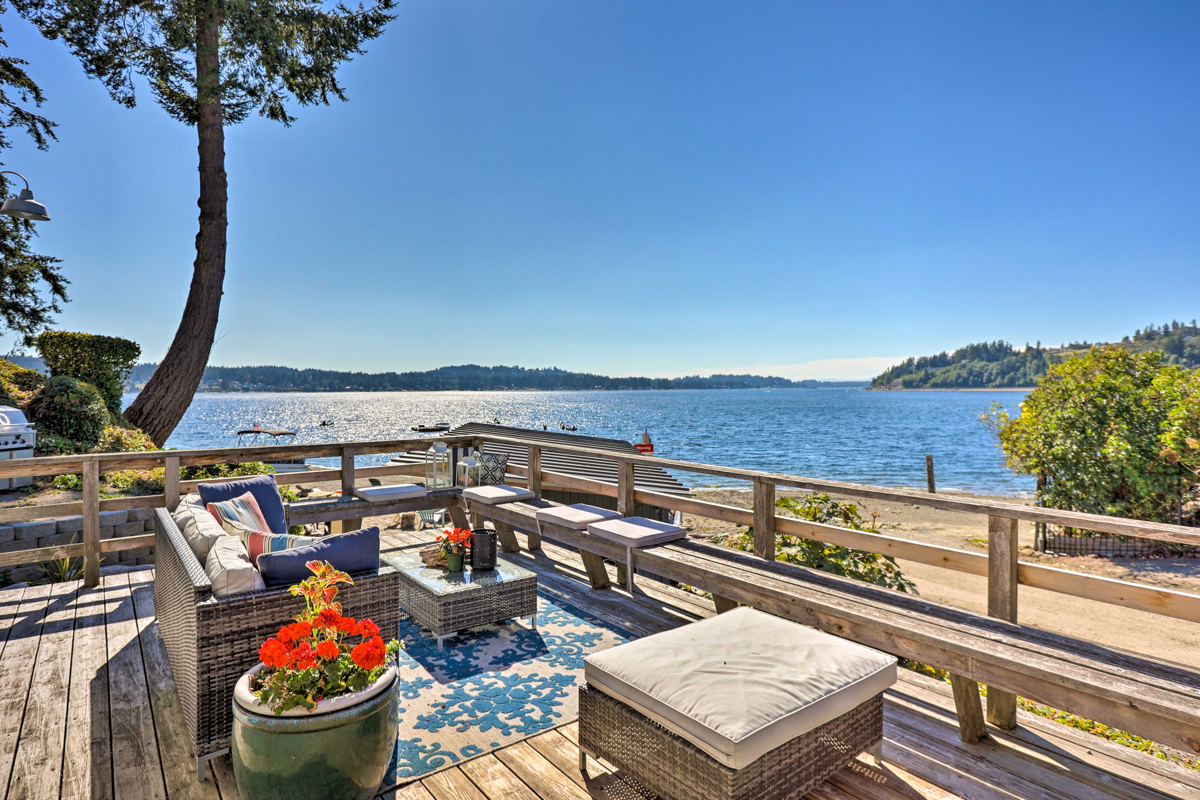 Property Image 1 - Gig Harbor House w/ Private Beach + Views!