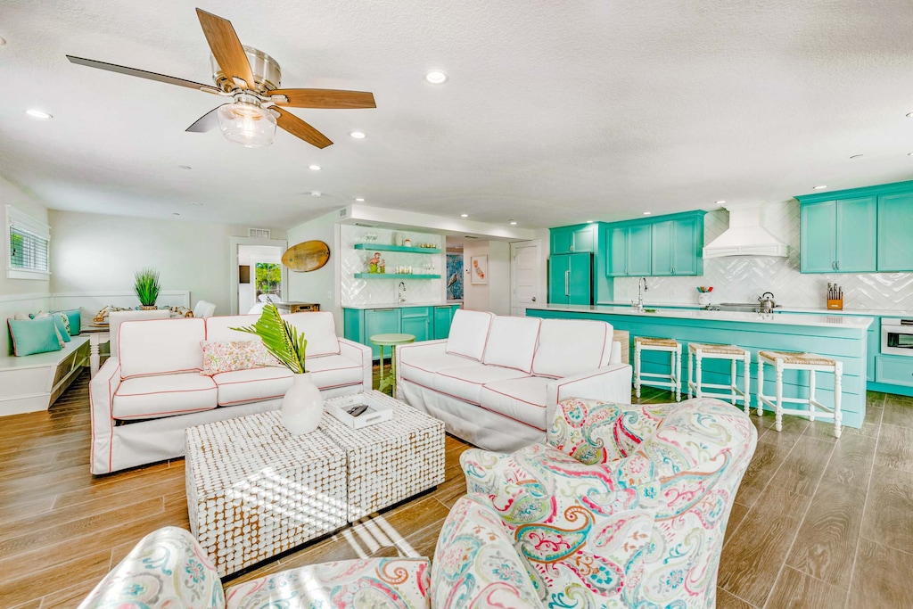 Great Room - Kitchen, Living, and Dining