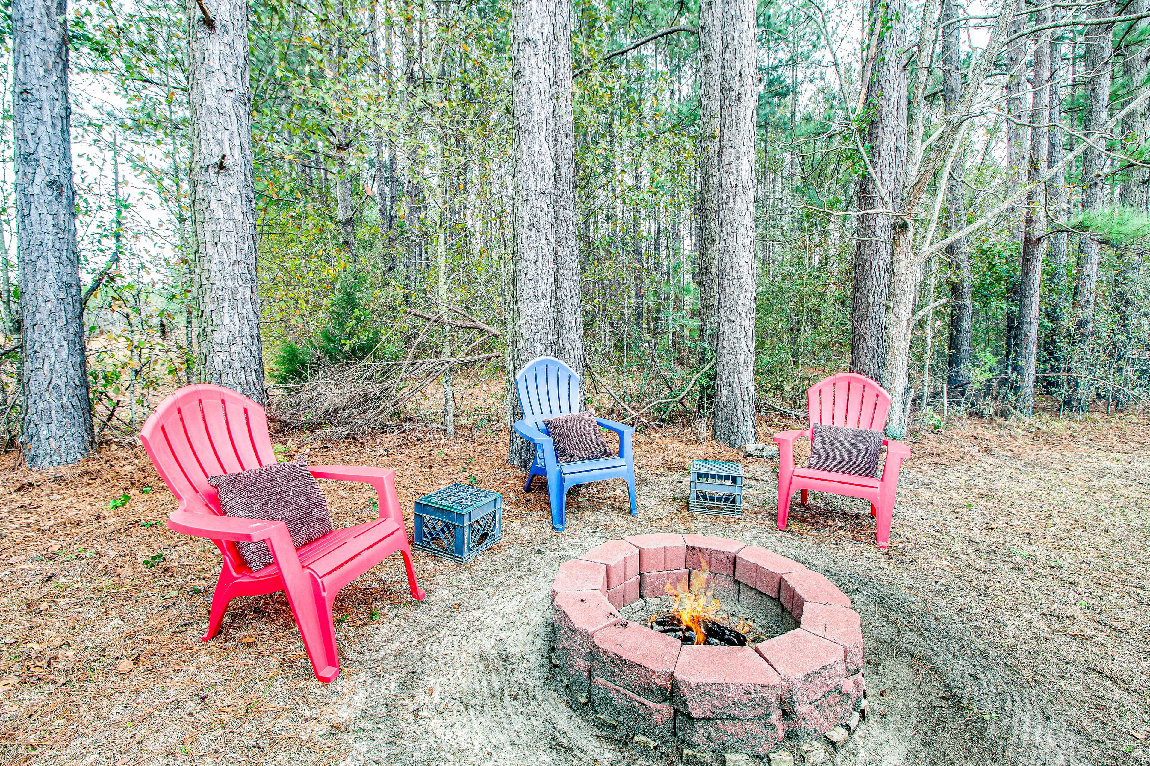Property Image 1 - Charming Claxton Home: Private Deck & Fire Pit!