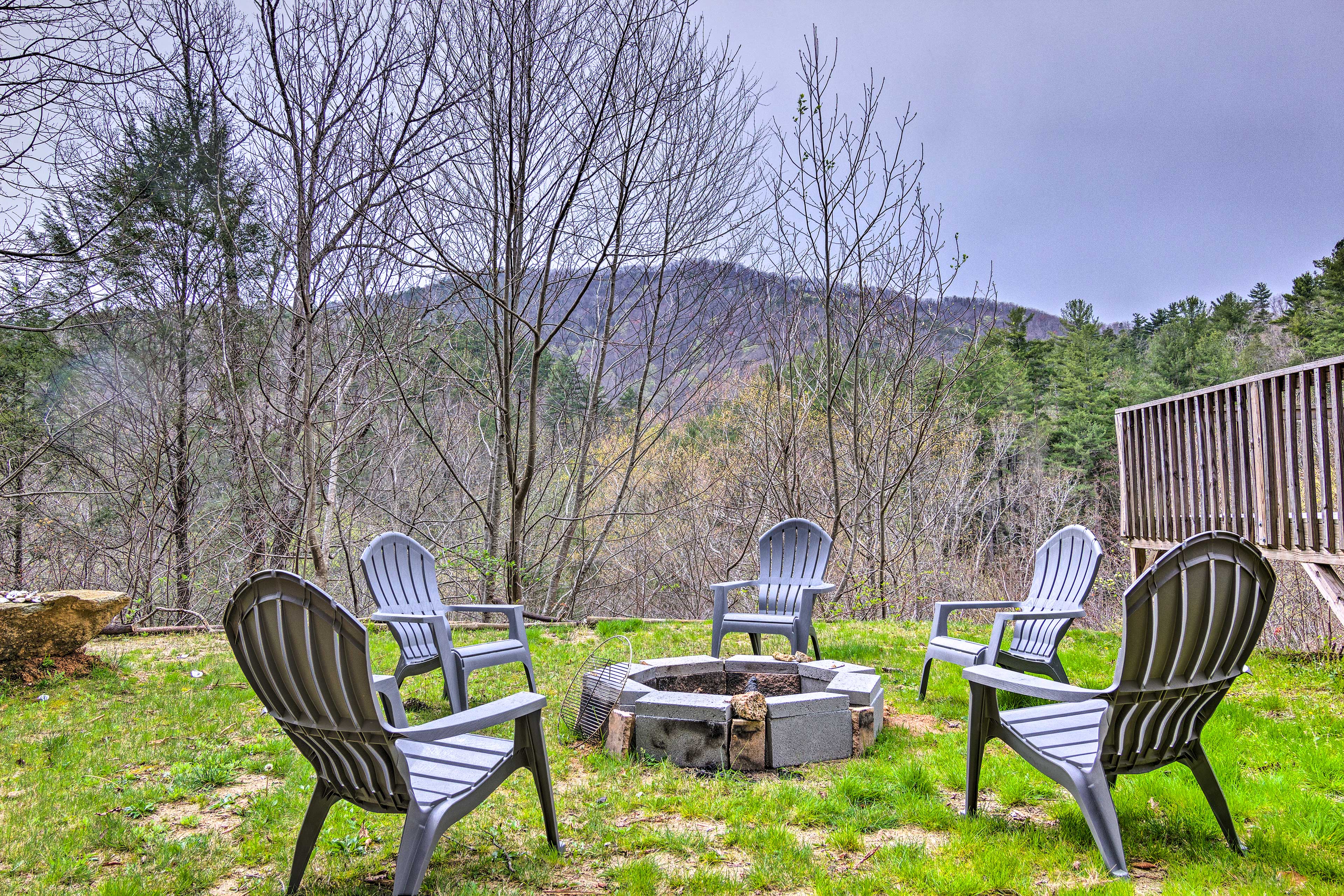 Property Image 1 - Charming Marion Cabin: Fire Pit & Mtn Views!
