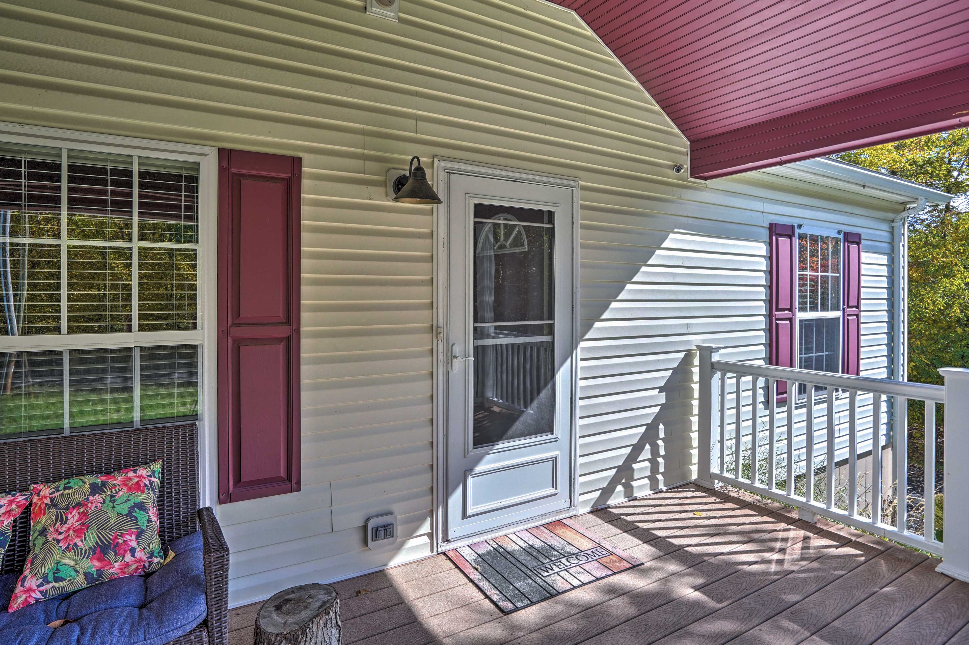 Game Room & Spacious Yard: 10-Acre Catskills Home!