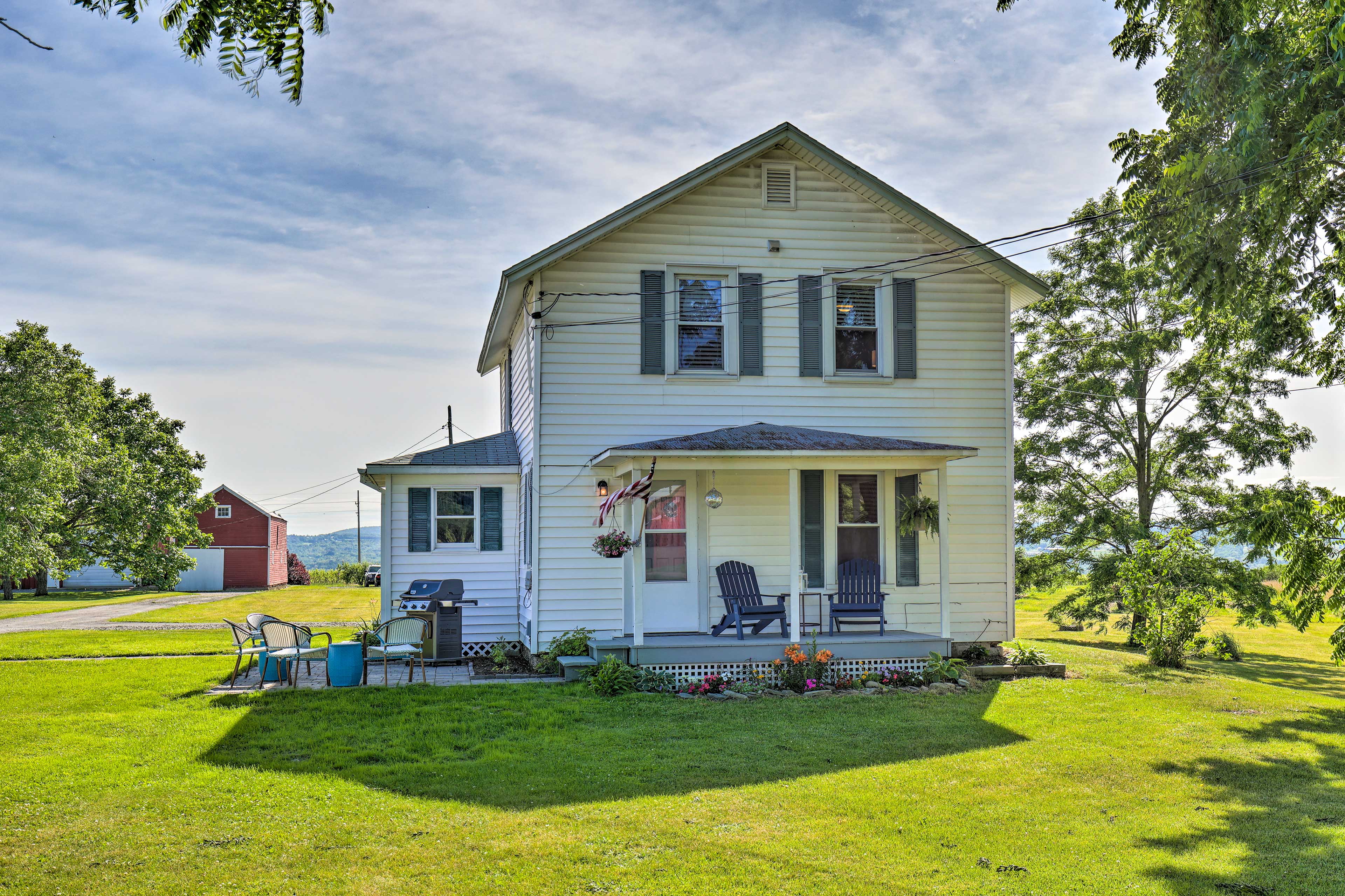 Property Image 1 - Finger Lakes Farm Retreat: Walk to Wineries!