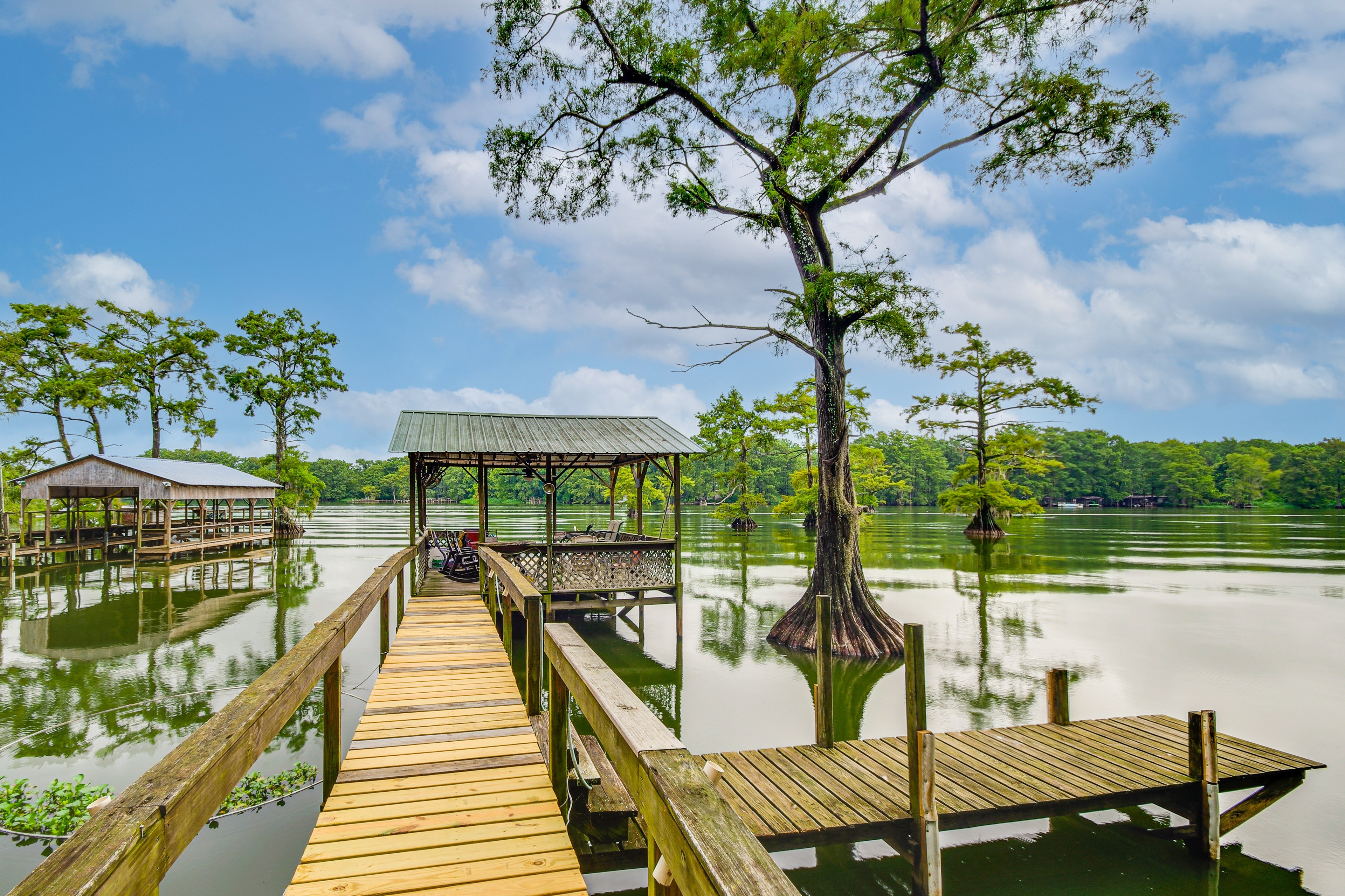 Property Image 2 - Ferriday Lakehouse w/ Private Dock, Deck, & Yard!