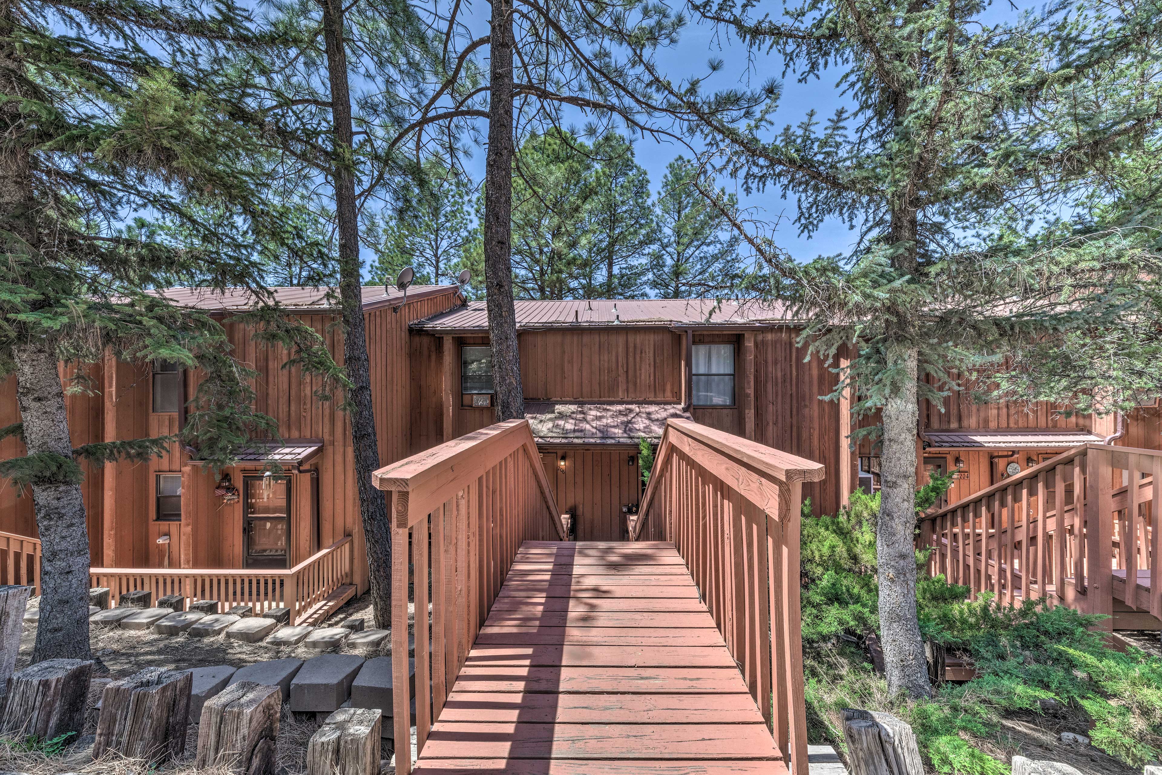 Property Image 2 - Forested Ruidoso Condo w/ Deck & Fireplace!