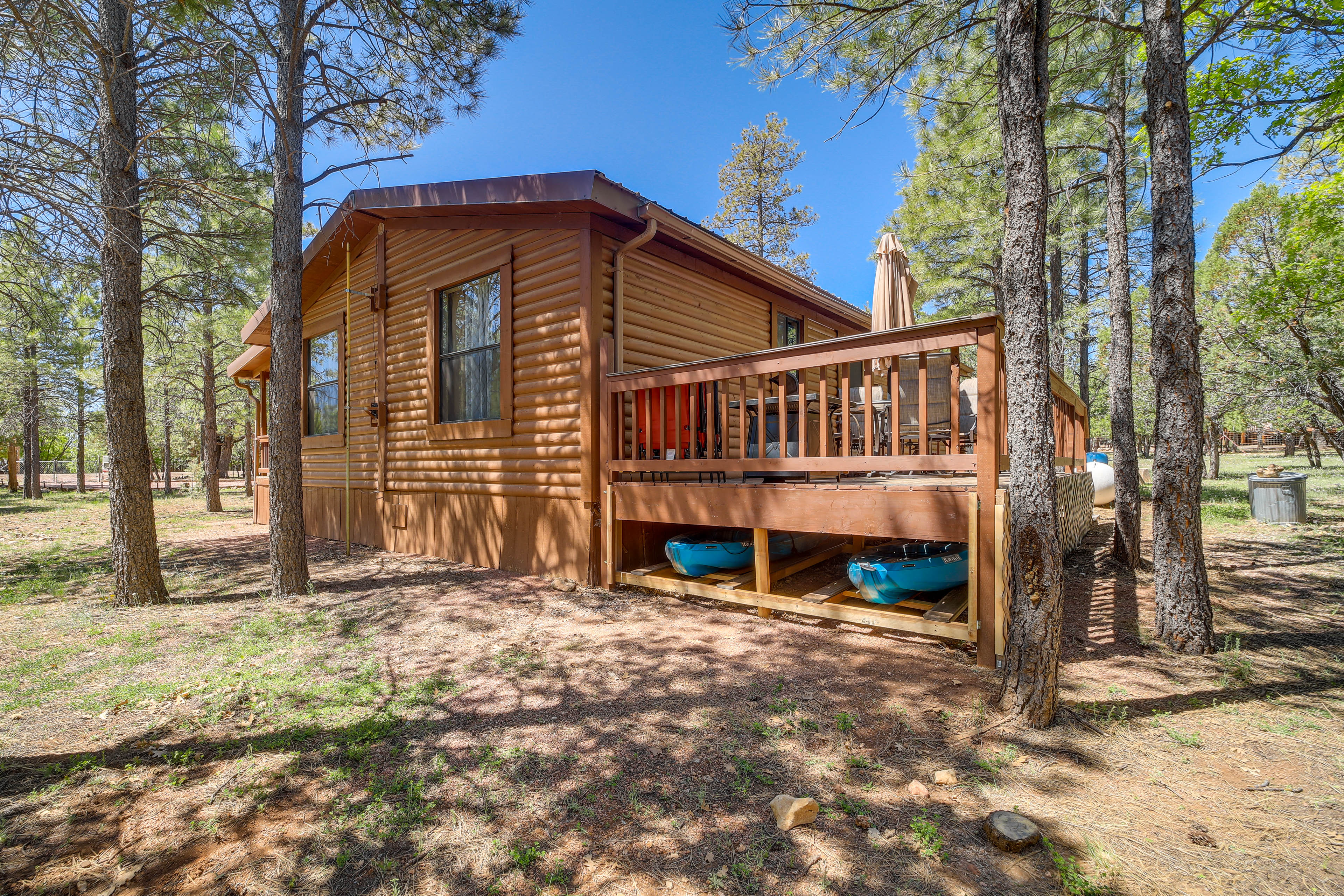 Property Image 1 - Happy Jack Cabin w/ 2 Decks, Grill & Wooded Views
