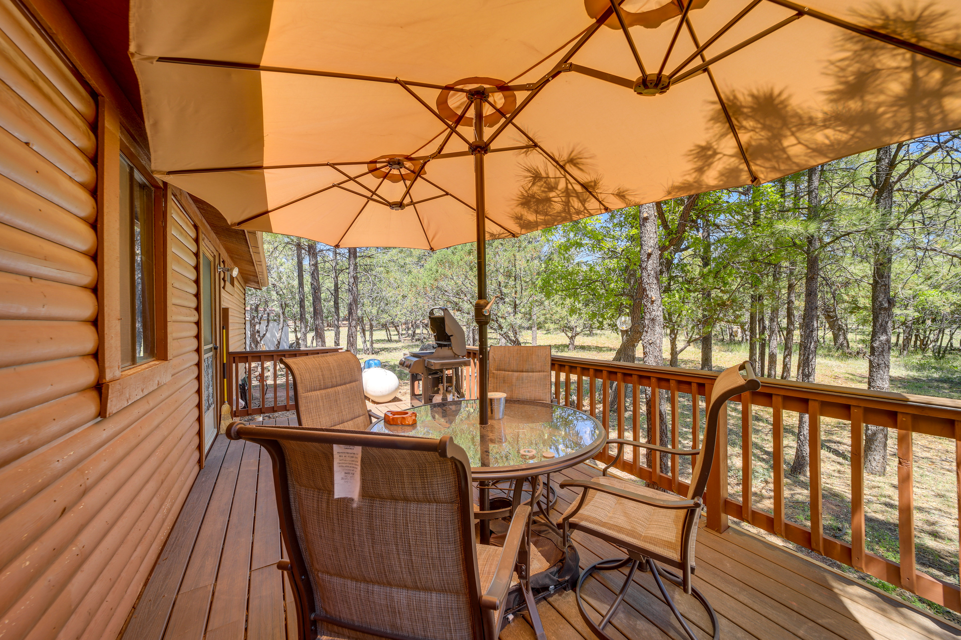 Property Image 2 - Happy Jack Cabin w/ 2 Decks, Grill & Wooded Views