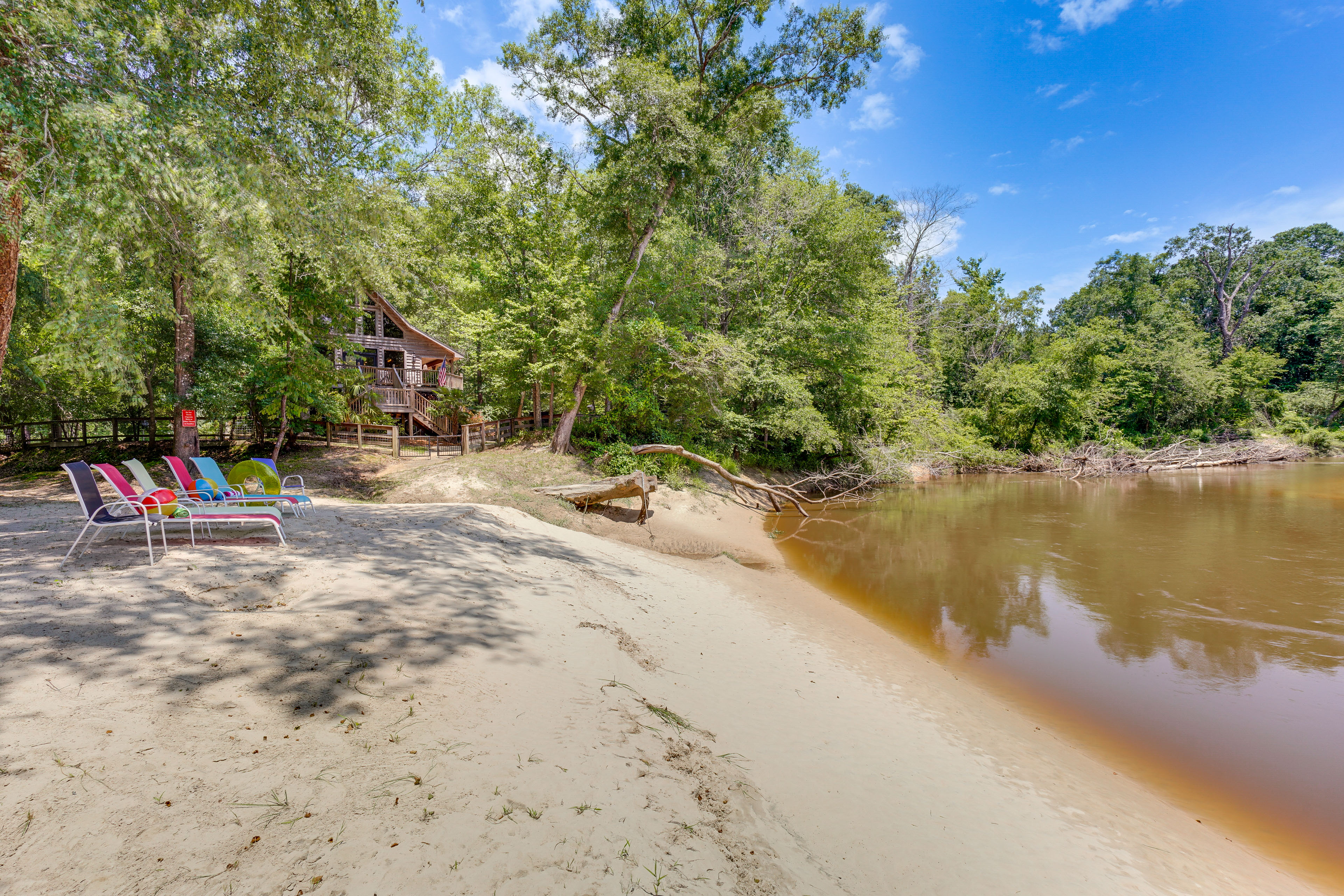 Property Image 2 - Riverfront Cabin w/ Outdoor Oasis in Seminary!