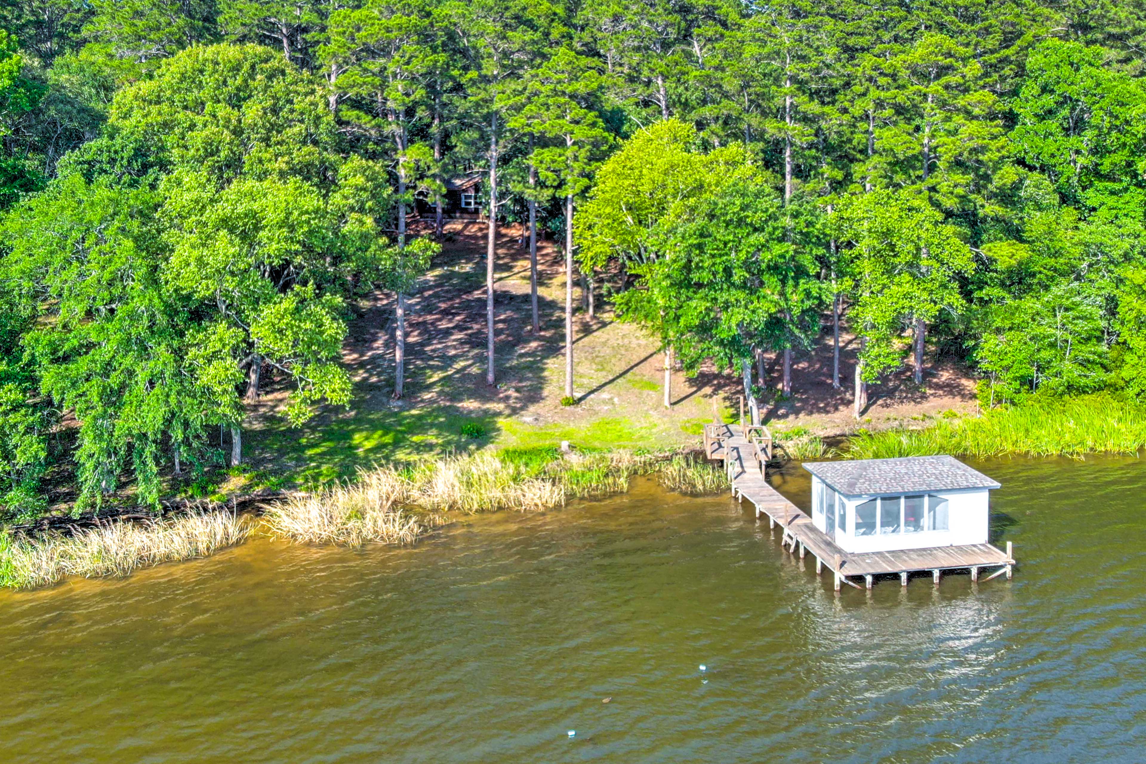 Property Image 1 - Lakefront Crockett Cabin w/ Boathouse & Kayaks!