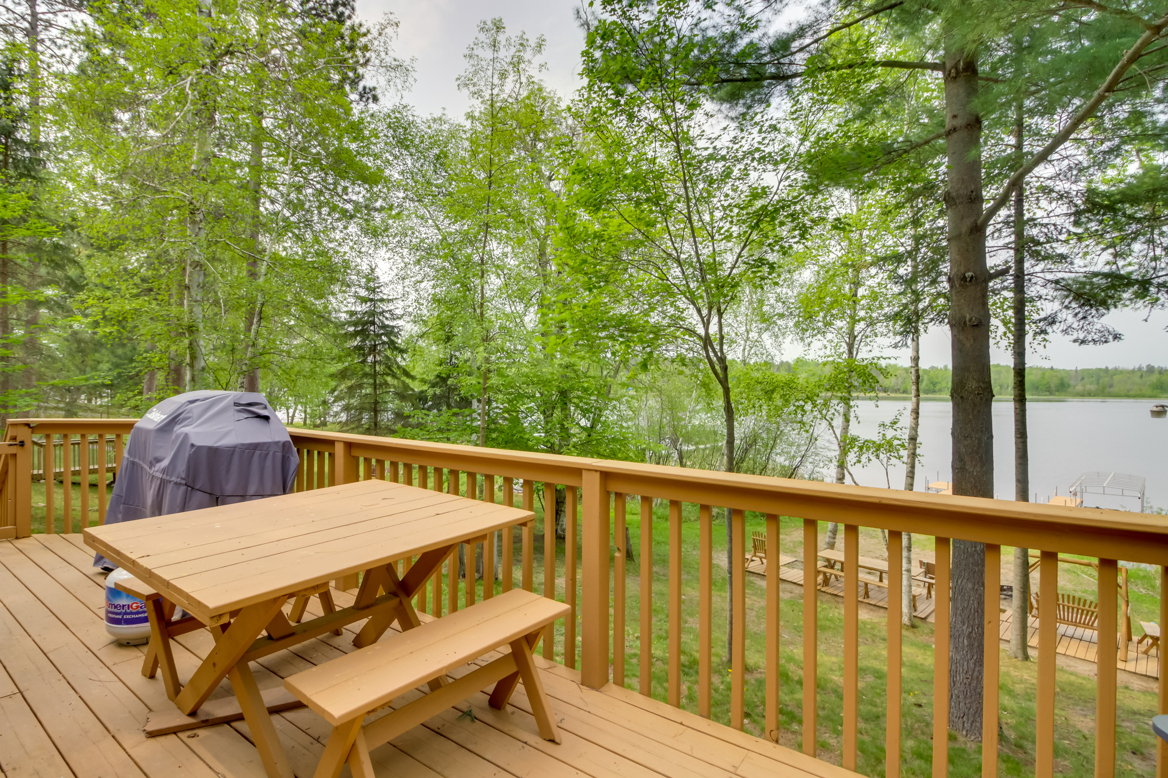 Property Image 2 - Lakefront Cabin w/ Deck, Games, & Views!