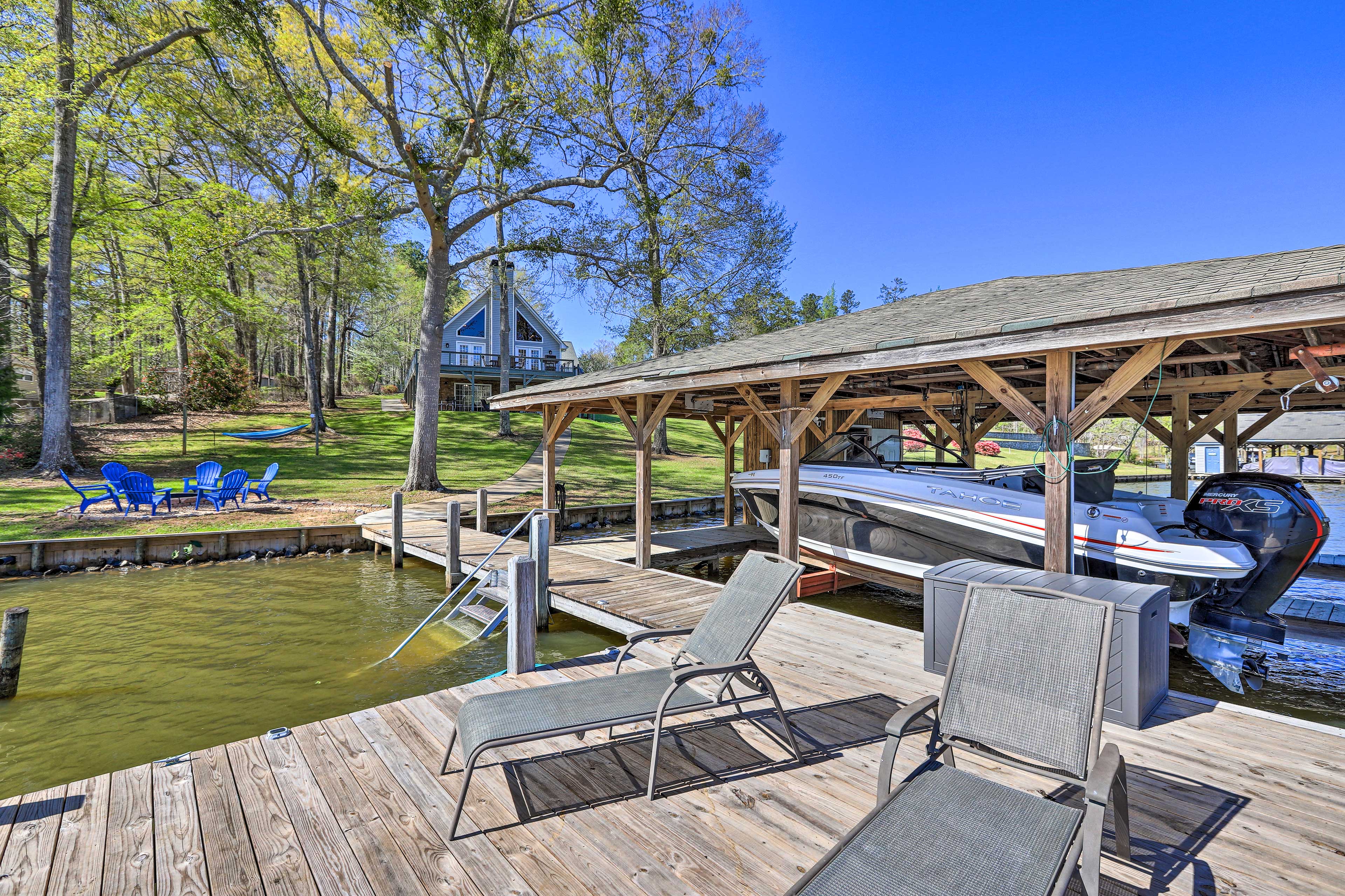 Property Image 1 - Lakefront Eatonton Home: Boat Dock + Fire Pit