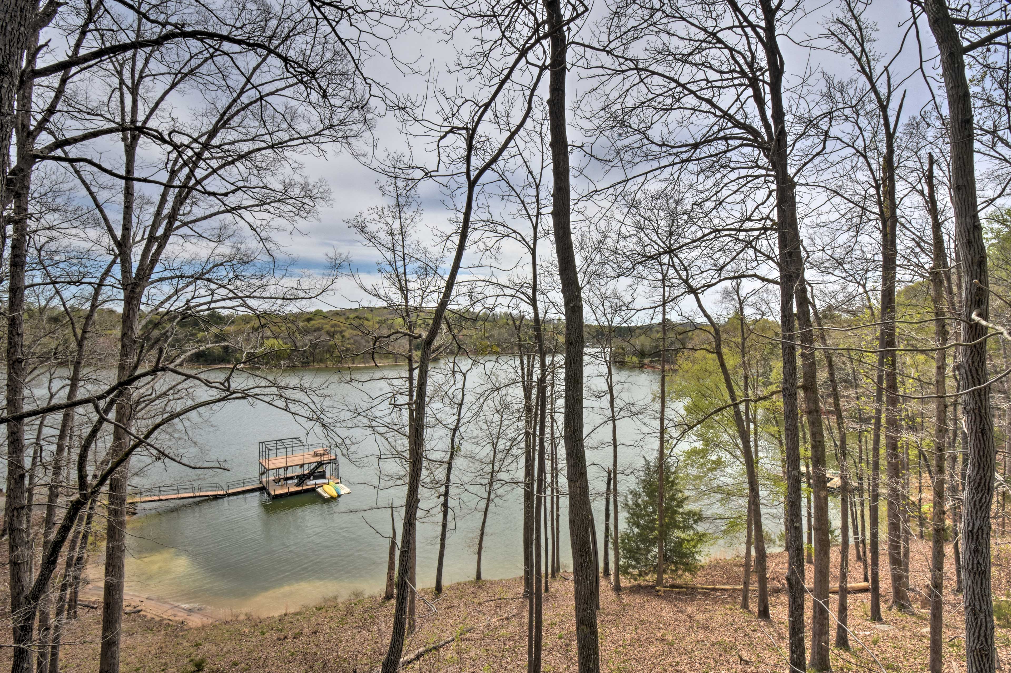 Lakefront Lavonia Cottage w/ 2-Story Dock!