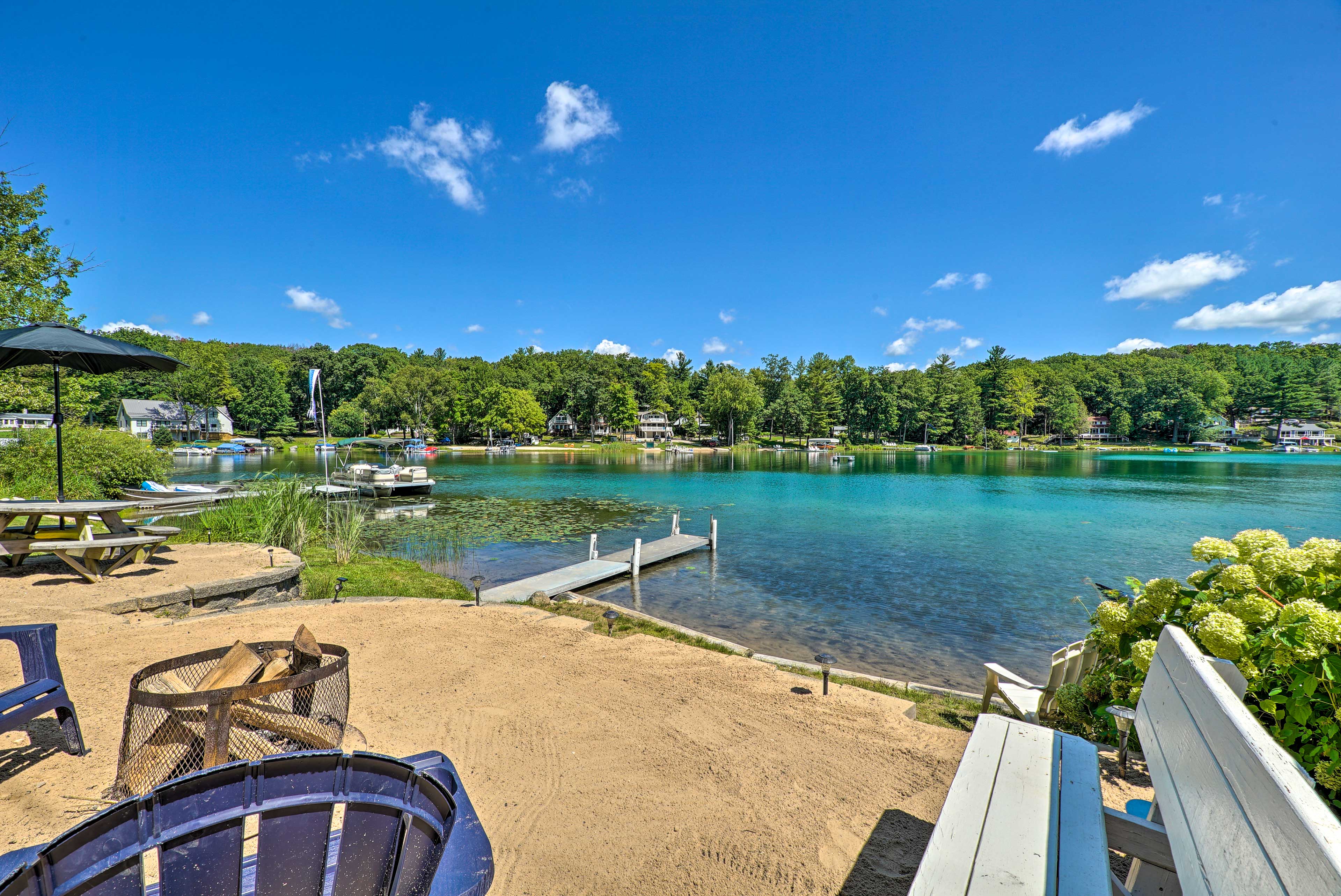 Property Image 2 - Lakefront Newaygo Home - Private Dock, Kayaks
