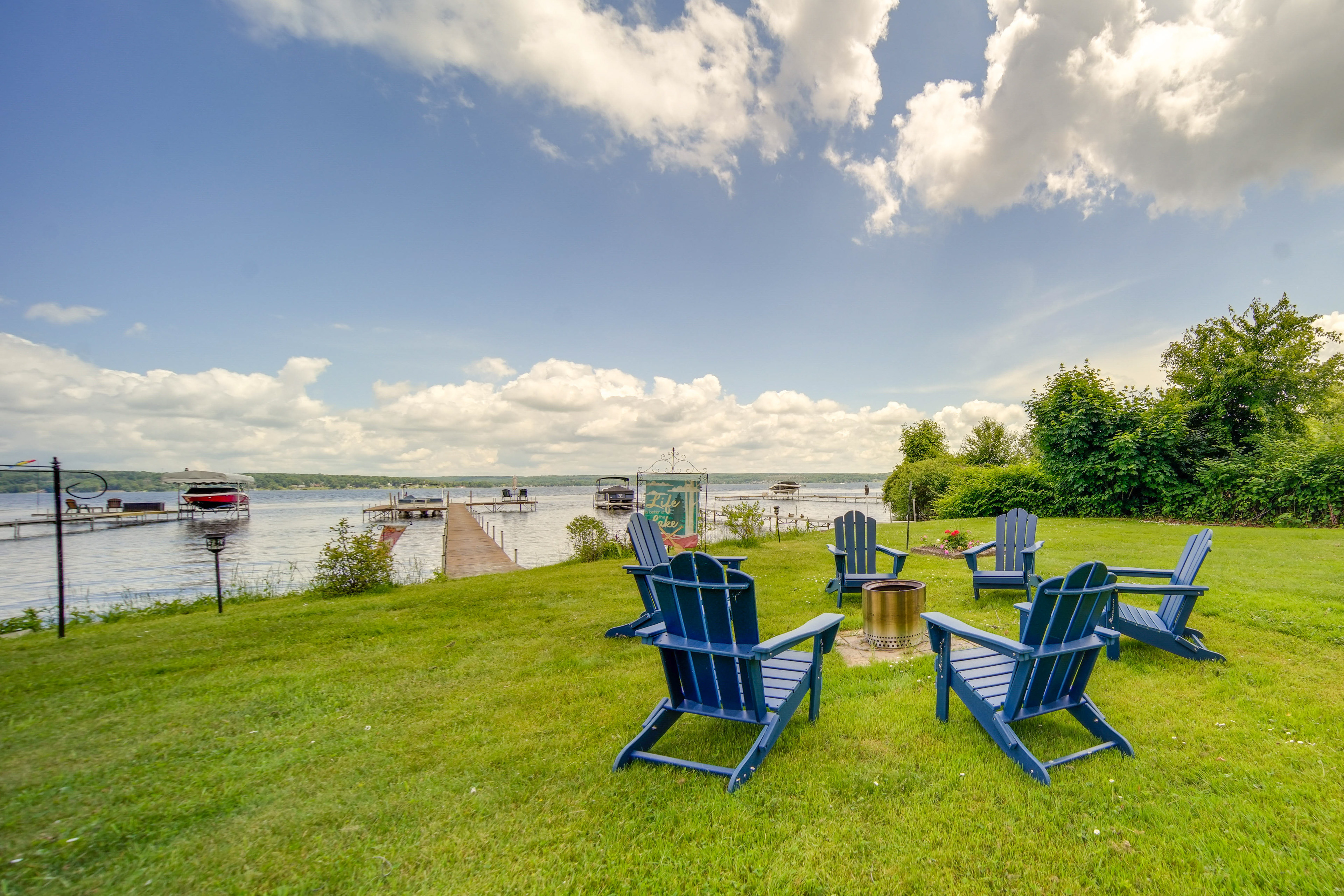 Property Image 1 - Lakefront Mayville Cottage w/ Dock & Grill!